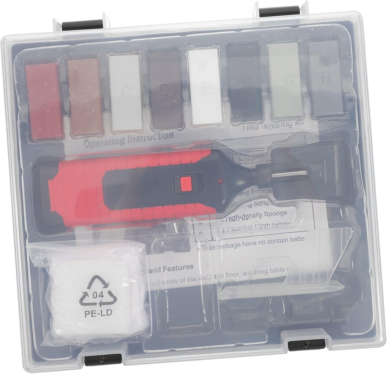 Ceramic Tile Repair Kit Wax Blocks Scratching Tool for Chips Home Repair Kits for Grout Crack