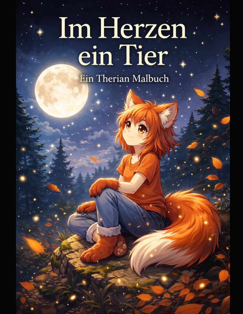 Im Herzen ein Tier: Ein Therian Malbuch