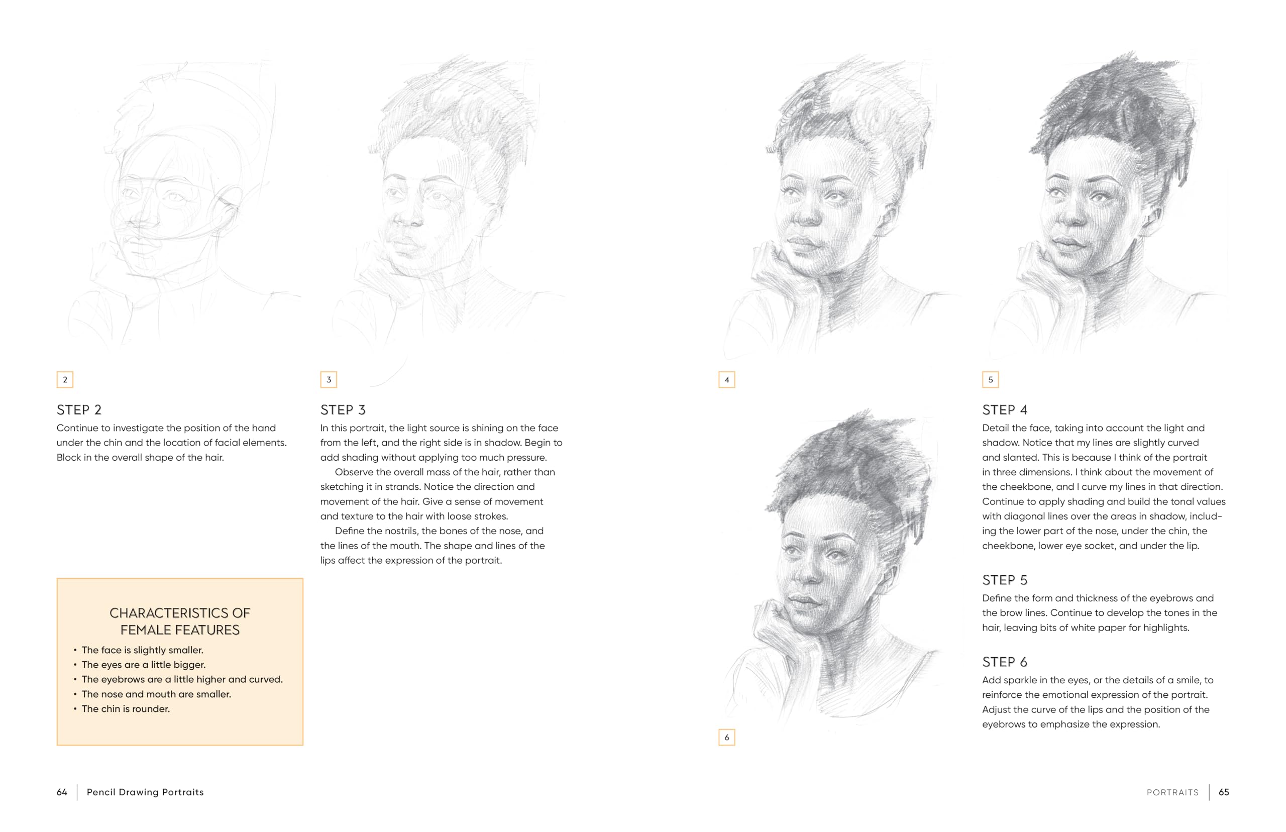 Pencil Drawing Portraits: Learn to Draw Faces, Features, and More With Step-by-Step Pencil Projects Perfect for Beginners