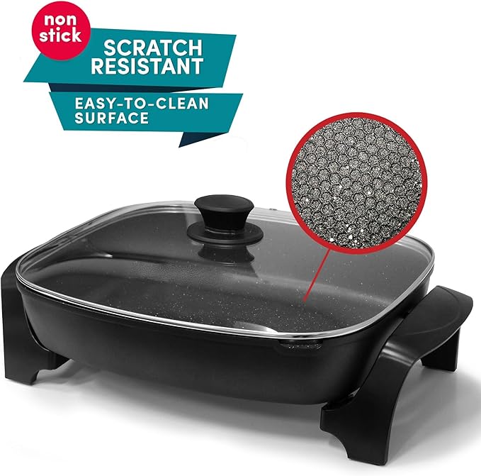 Sartén Eléctrico Familiar Antiadherente miniatura 6