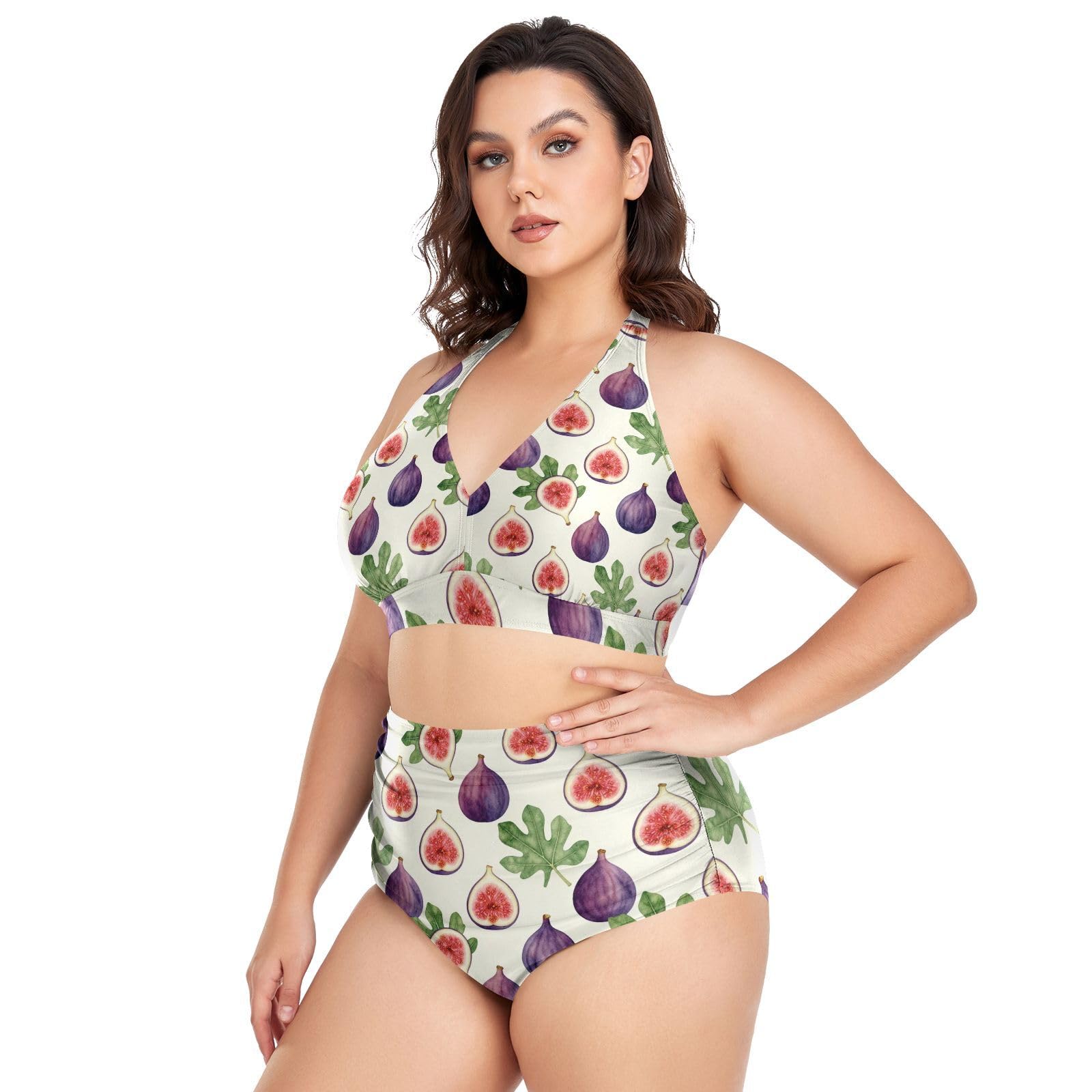 FRODOTGV Costumi da bagno donna taglie forti L-4XL
