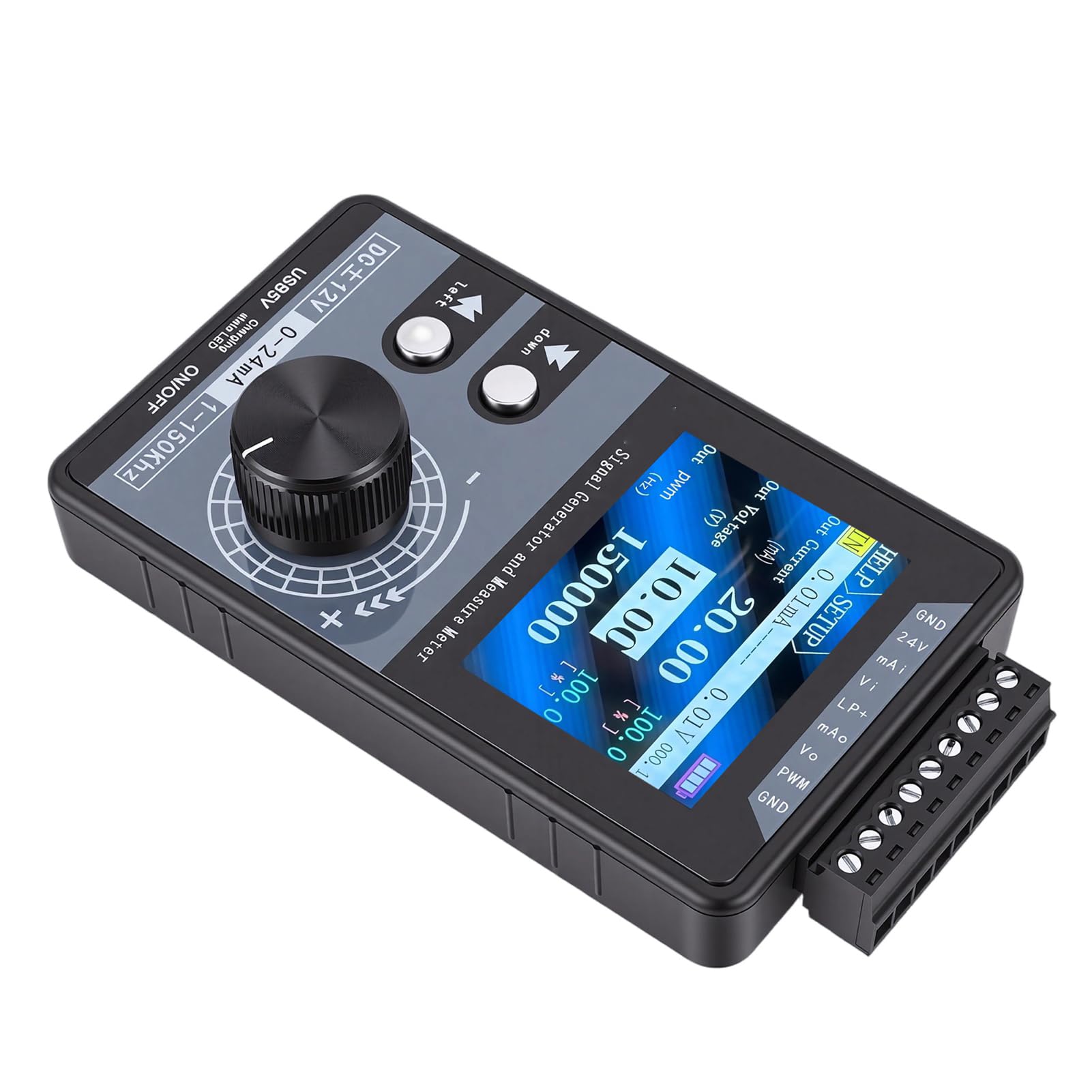 Einstellbarer Signalgenerator 4-20mA Stromsimulator PWM für SPS Controller | Präzise Spannungs- und Stromregelung für Kalibrierungen