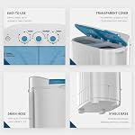 Auertech laveuse portable, 14 lbs Grande laveuse la baignoire avec pompe à égoutter, semi-automatique 9 Lbs Lave-linge 5 lbs Spinner Combo pour les dortoirs, Appartements, RVs