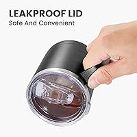 Vista 102 de MEWAY 12oz Coffee Mug With Handle 8 Pack Bulk,Stainless Steel Insulated Travel Tumblers With Sliding Lid,Double Wall Vacuum Camping Cup for Hot &