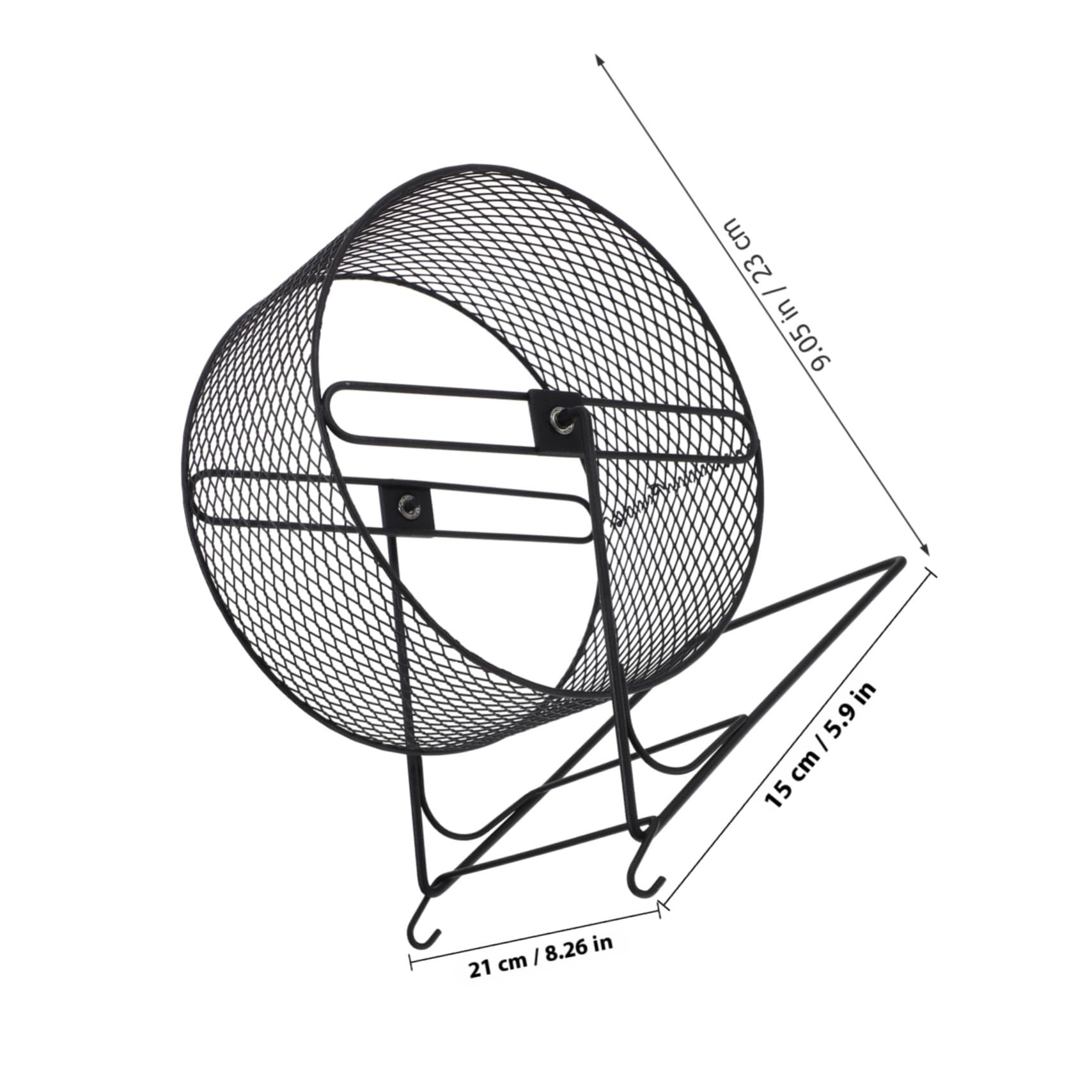 Jouet de Course pour Hamster Roue d'exercice Silencieuse en Fer pour Écureuil Chinchilla Planeur à Sucre Développement Musculaire Accessoire pour Cage 21 Cm