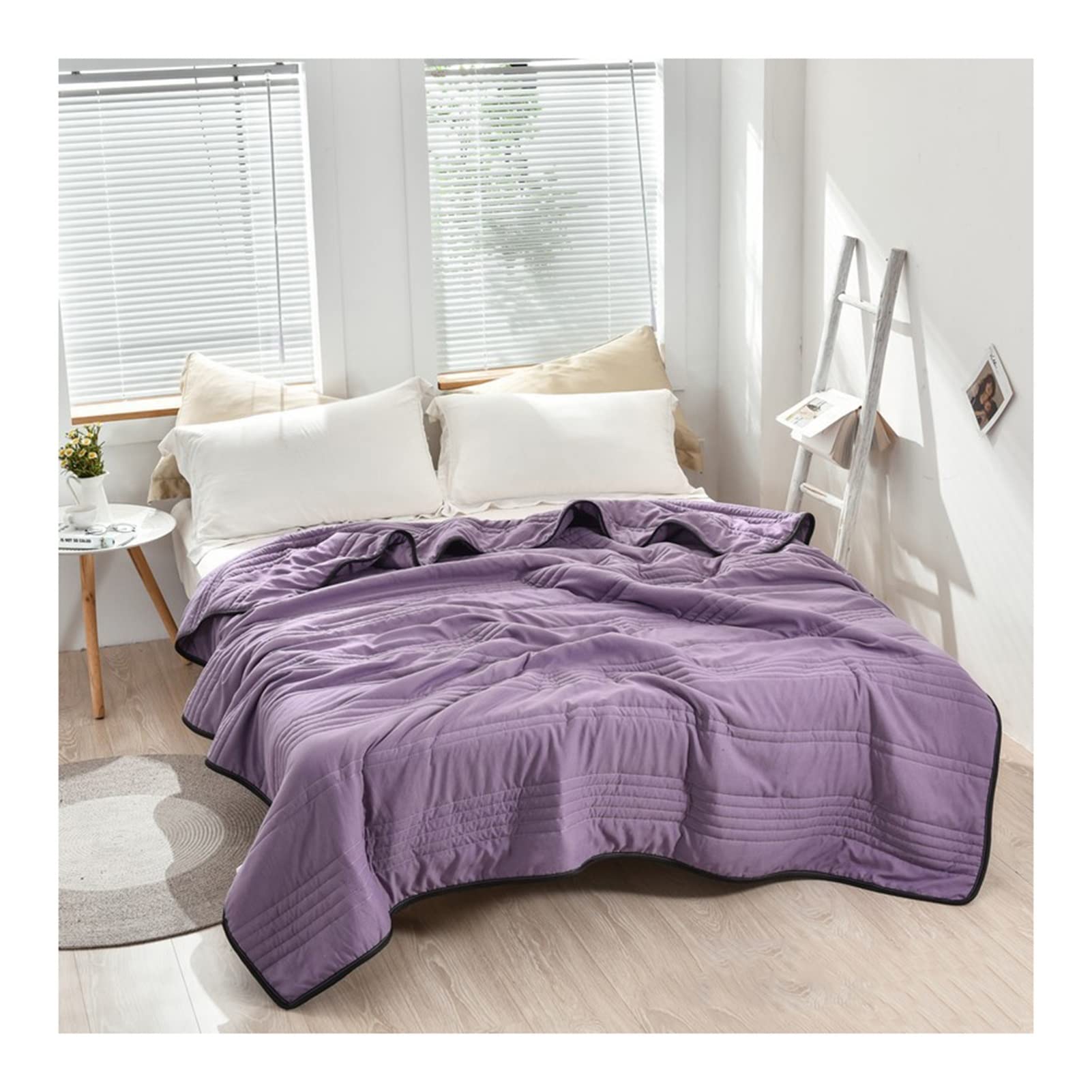 EBzvblxm Cooling Blanket for Summer, Summer Air Condition Cooling Blanket For Bed Hot Sleepers Multicolor Multiple Sizes(Purple,100x150)