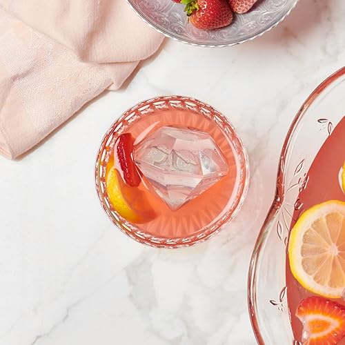 Miniatura 2 de Tovolo Moldes de hielo de diamante facetado, juego de 2 moldes grandes de diamante de hielo, ideal para whisky, cócteles y cualquier bebida fría,