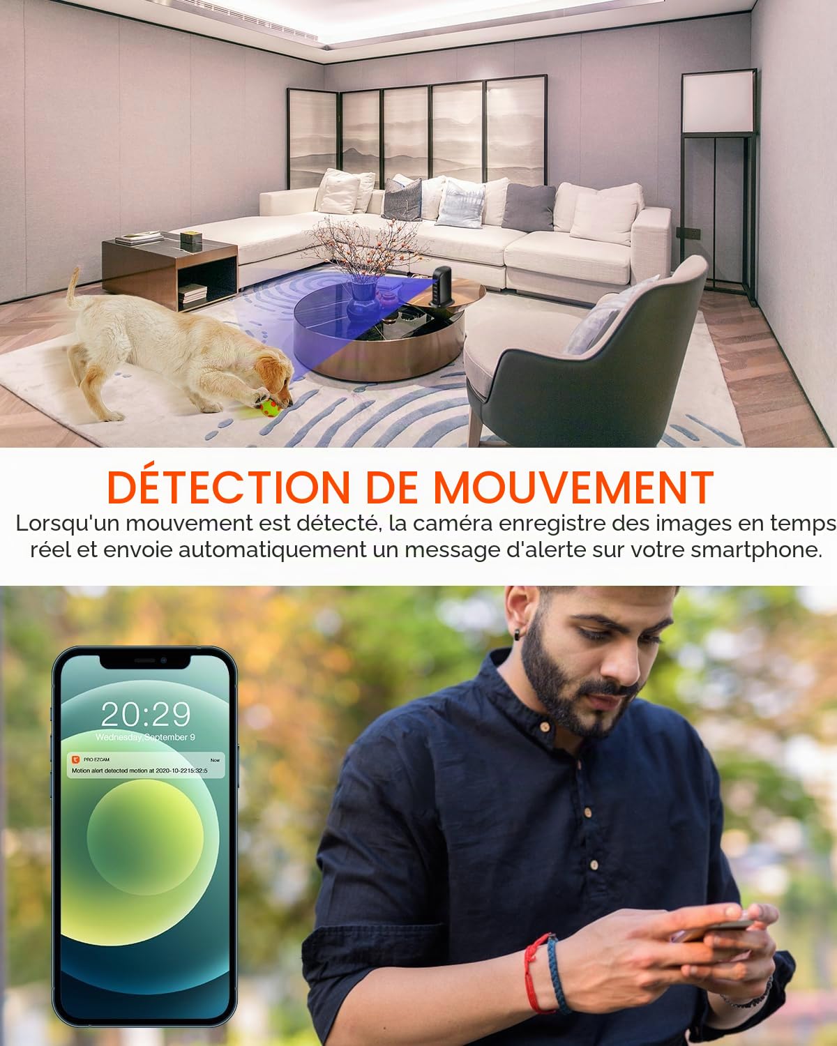 Caméra Espion cachée, HD 1080p WiFi avec Chargeur USB 5 Ports Prise sans Fil Mini caméra Espion pour Surveillance à Domicile avec détection de Mouvement Vue à Distance