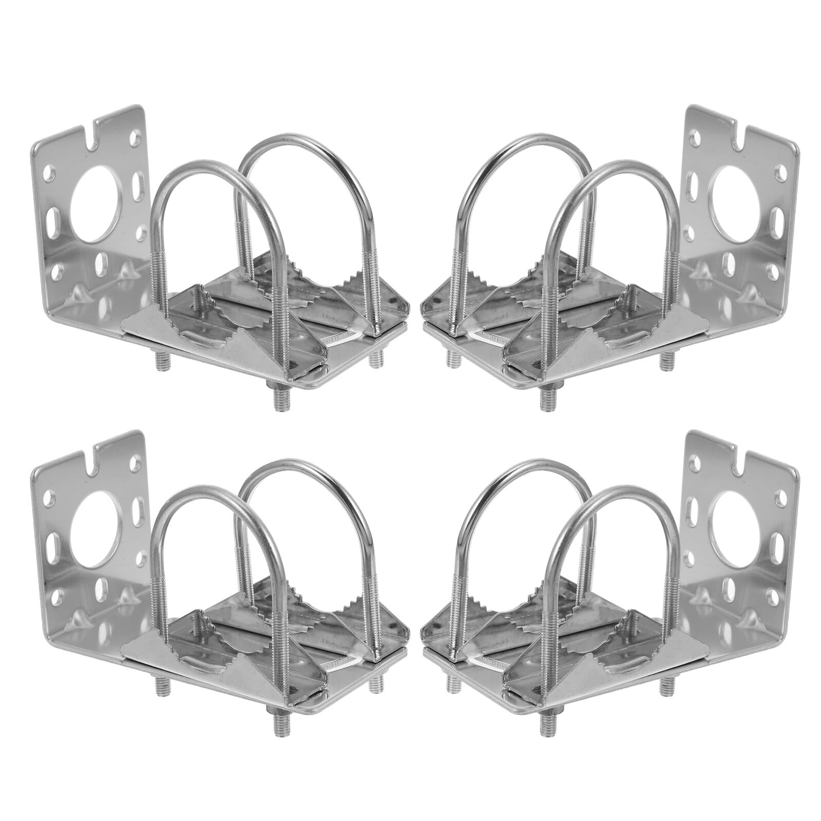 DOITOOL 4pezzi Staffa di Montaggio per Antenna Esterna in Lega di Alluminio Supporto per Pali di Montaggio Rack per Pali Elettronici per Installazione di Antenne Esterne