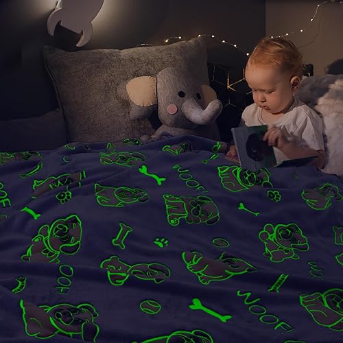 Miniatura 2 de Manta de unicornio que brilla en la oscuridad, unicornio rosa, personalizada, para niñas de 3, 4, 5, 6, 7, 8, 9, 10, 12 años, lindas mantas para