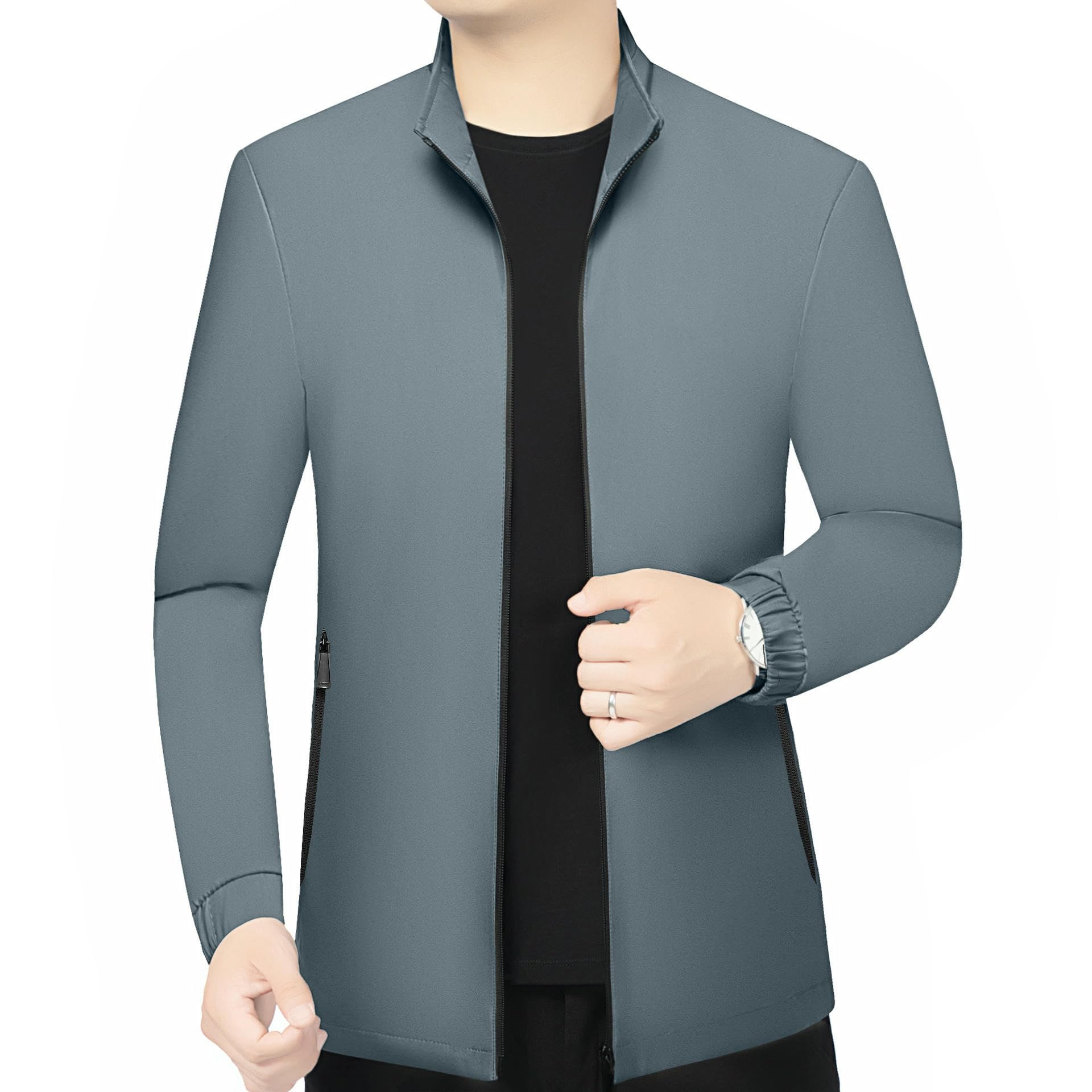 Giacca da uomo primavera autunno colletto alto medievale confortevole casual