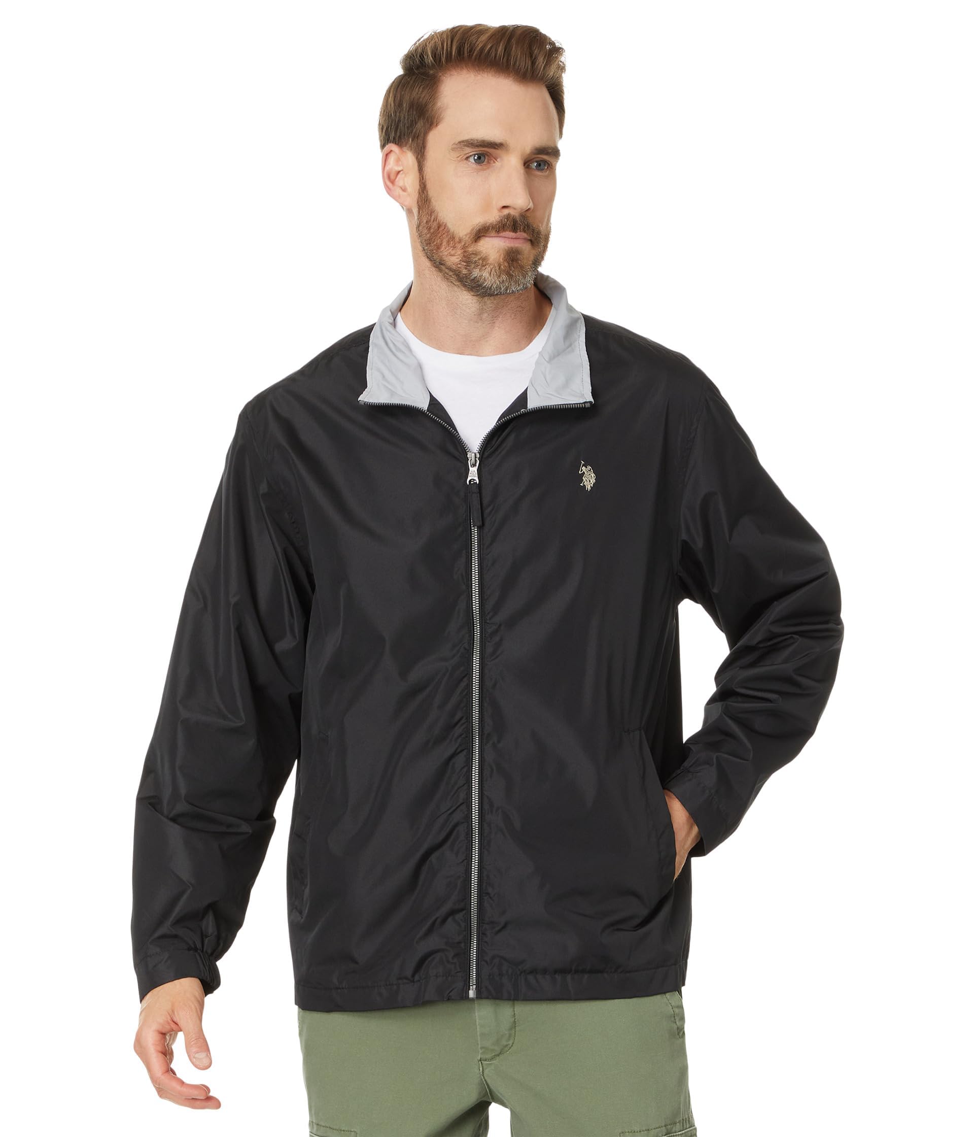 Coupe-vent pour homme U.S. Polo Assn veste légère mi-saison Uspa Basic - 4