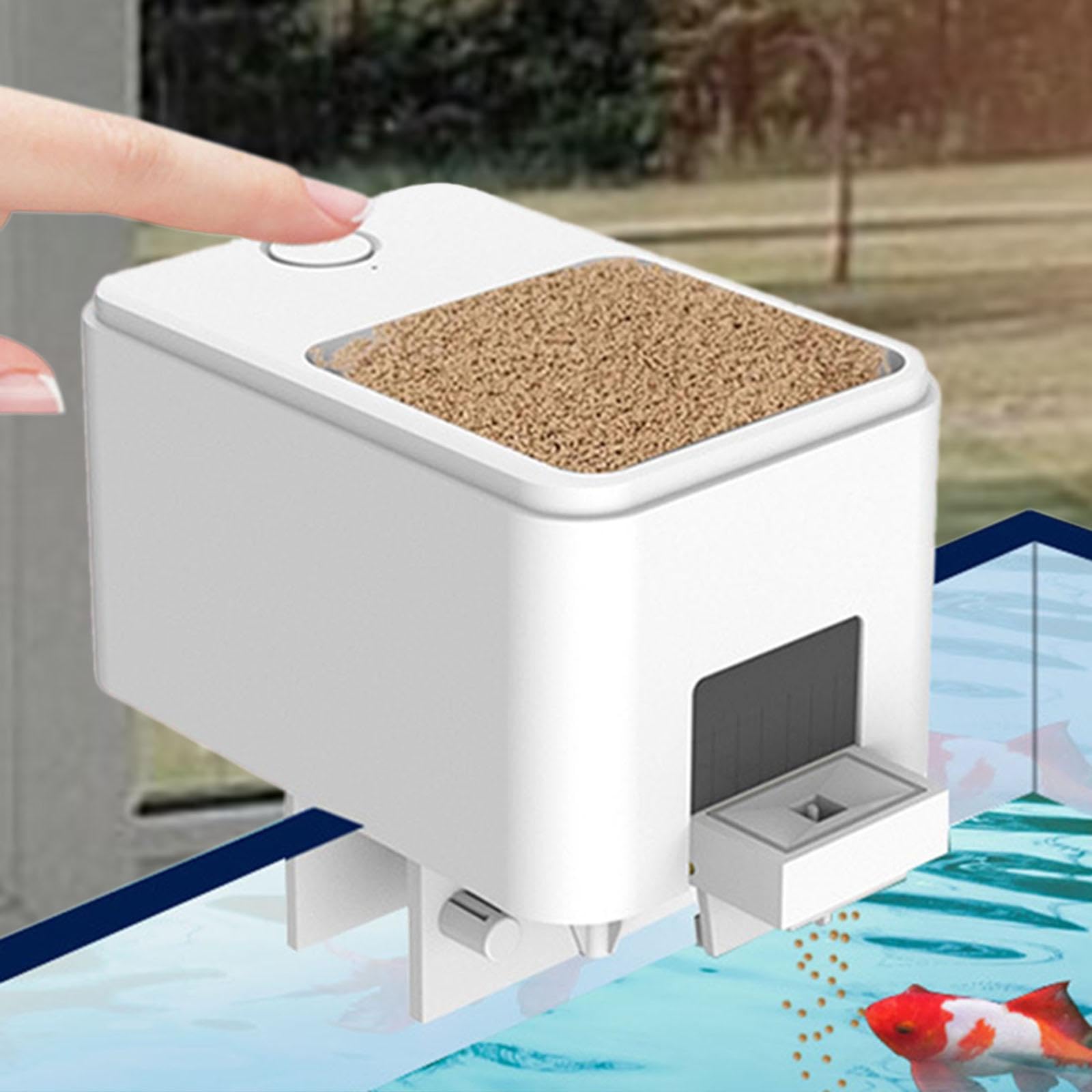 Distributeur Automatique de Nourriture pour Poissons, Contrôle par Application, Distributeur pour Aquarium, Idéal pour Les avec,