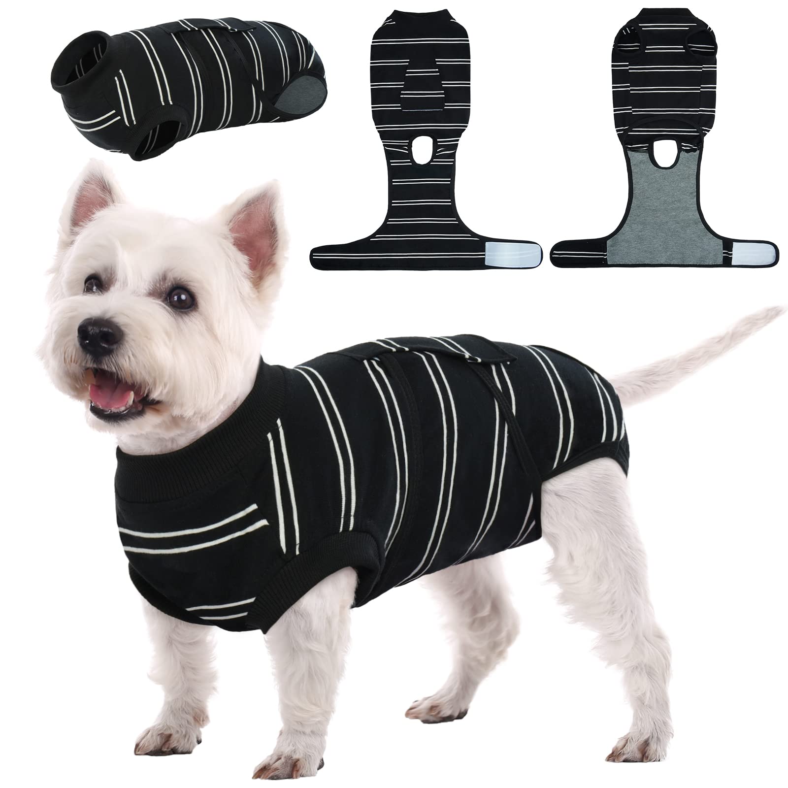 Kuoser Recovery Suit for Dogs, Female Male Dog Onesie for Spay Neuter, Anti Licking Dog Surgery Recovery Suit Soft Dog Bodysuit for Small Medium Large Dogs, Substitute E-Collar & Cone