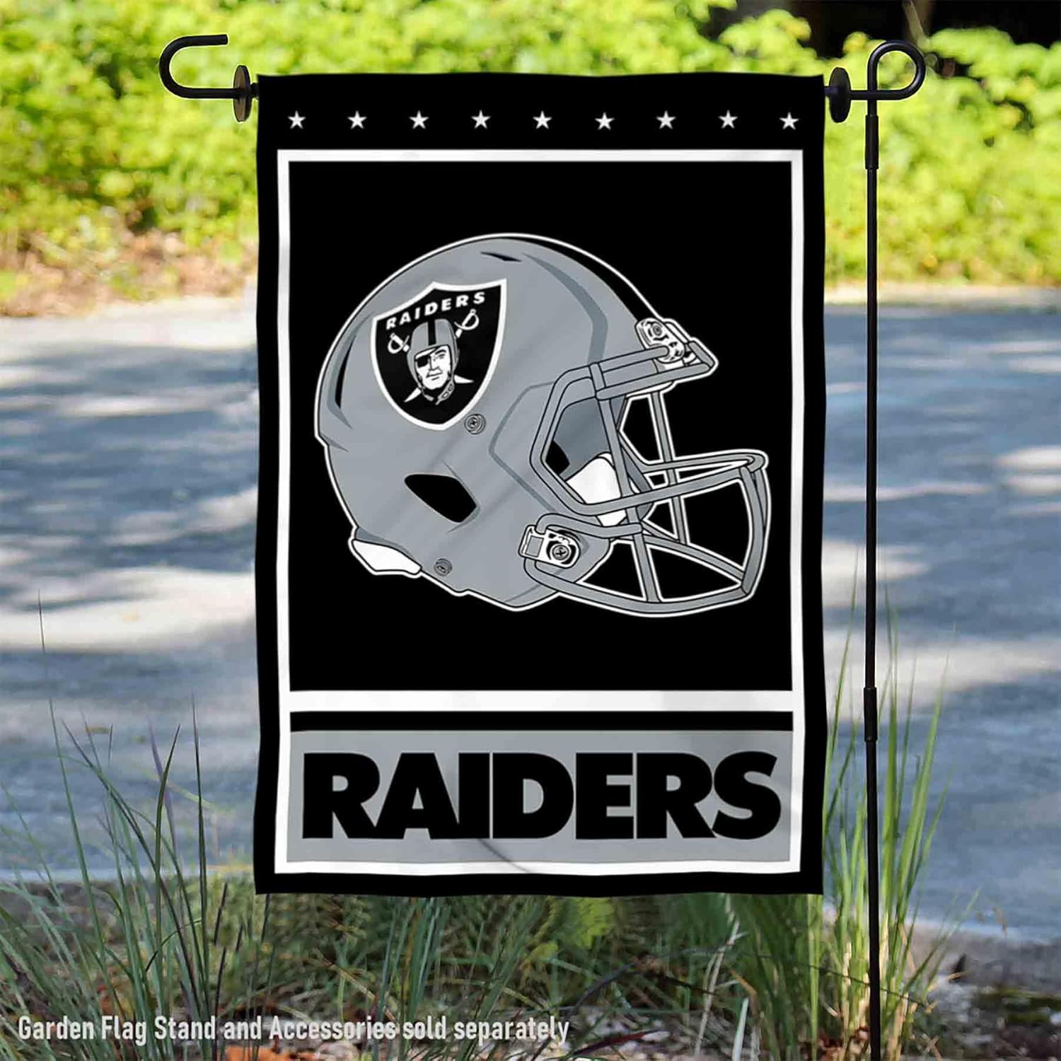 Las Vegas Raiders Decorative Yard Garden Flag - Image 2