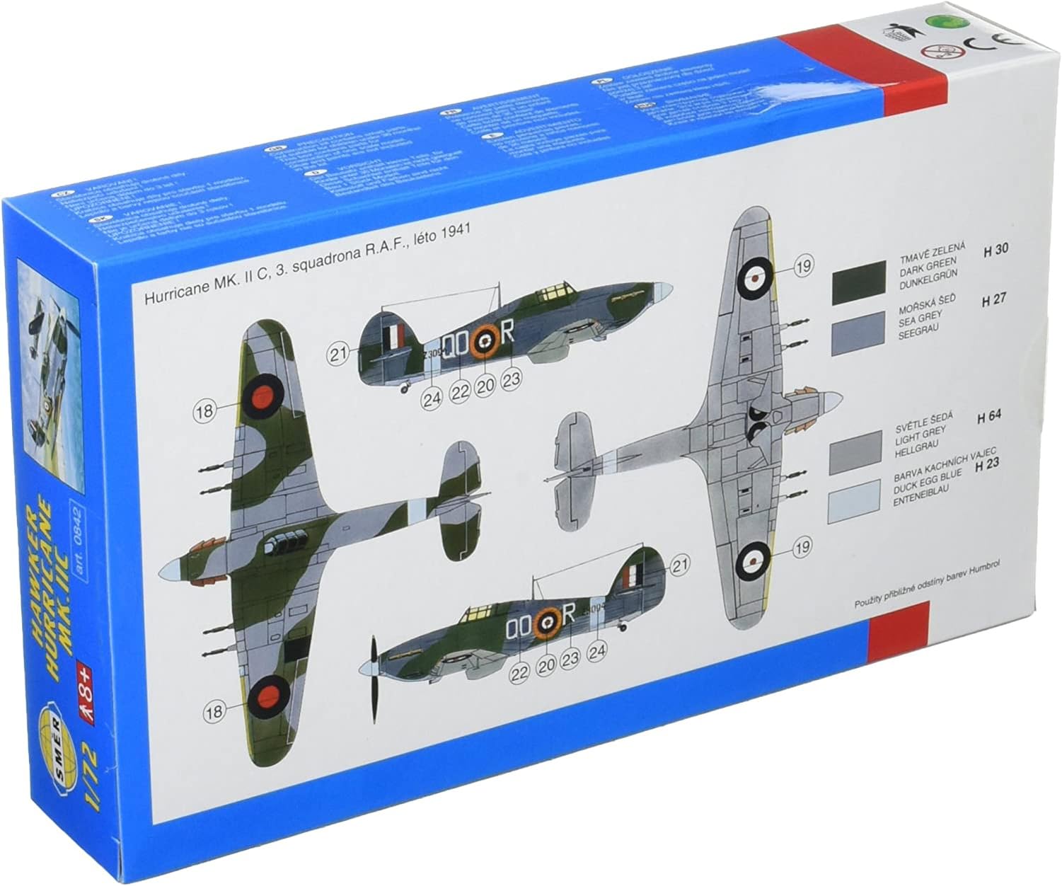 Amazon | セマー 1/72 イギリス ホーカー ハリケーン Mk.2C 戦闘機