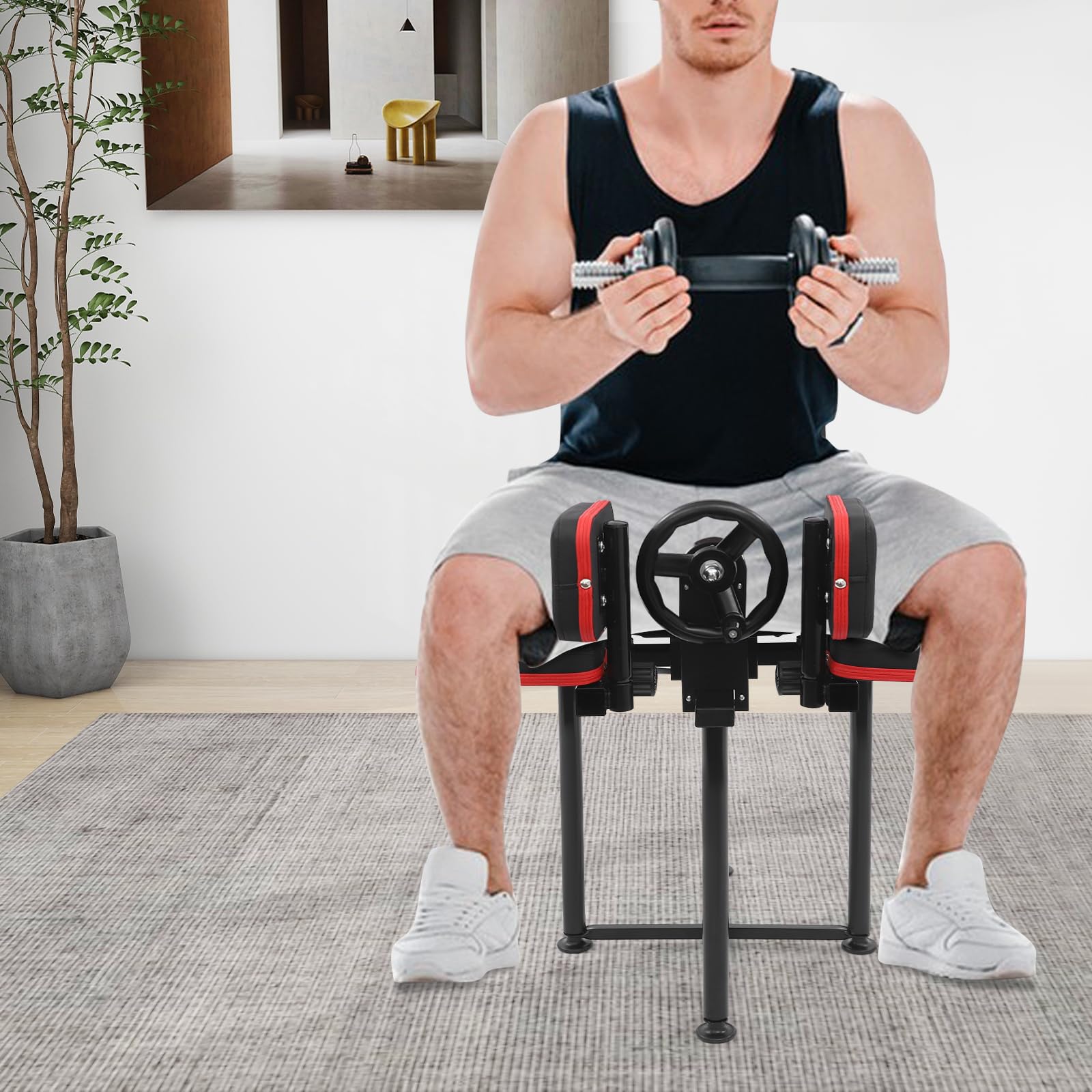 Ángulo de apertura de 240° para estiramiento individual, banco de inversión, banco de inversión, equipo de entrenamiento de fuerza, prensa de piernas para casa, máquinas y equipos, equipos de fitness