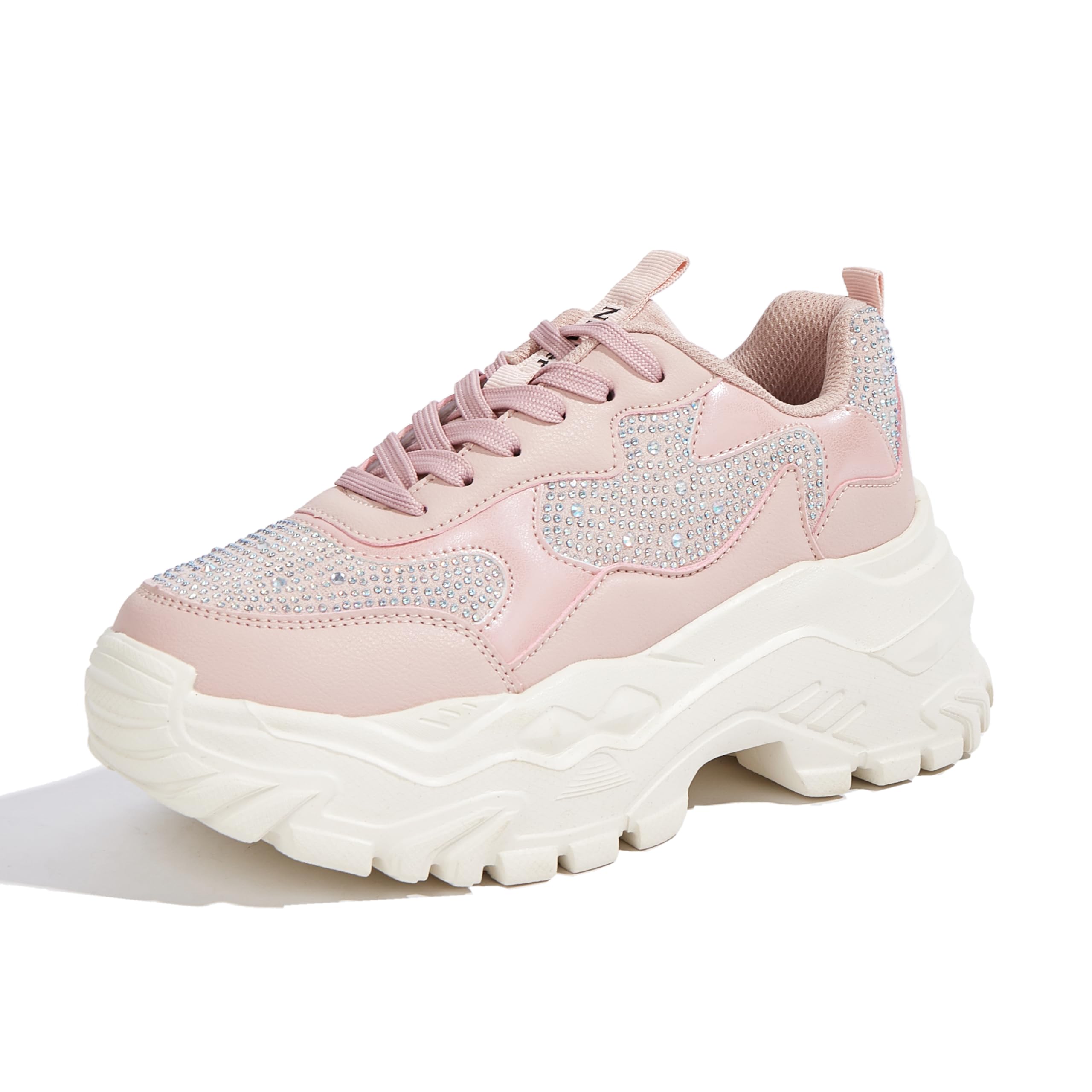 Niluber Chunky Sneakers for Women Platform Sneakers for Women Comfortable Casual Tennis Shoes Lace Up Fashion Walking Shoes