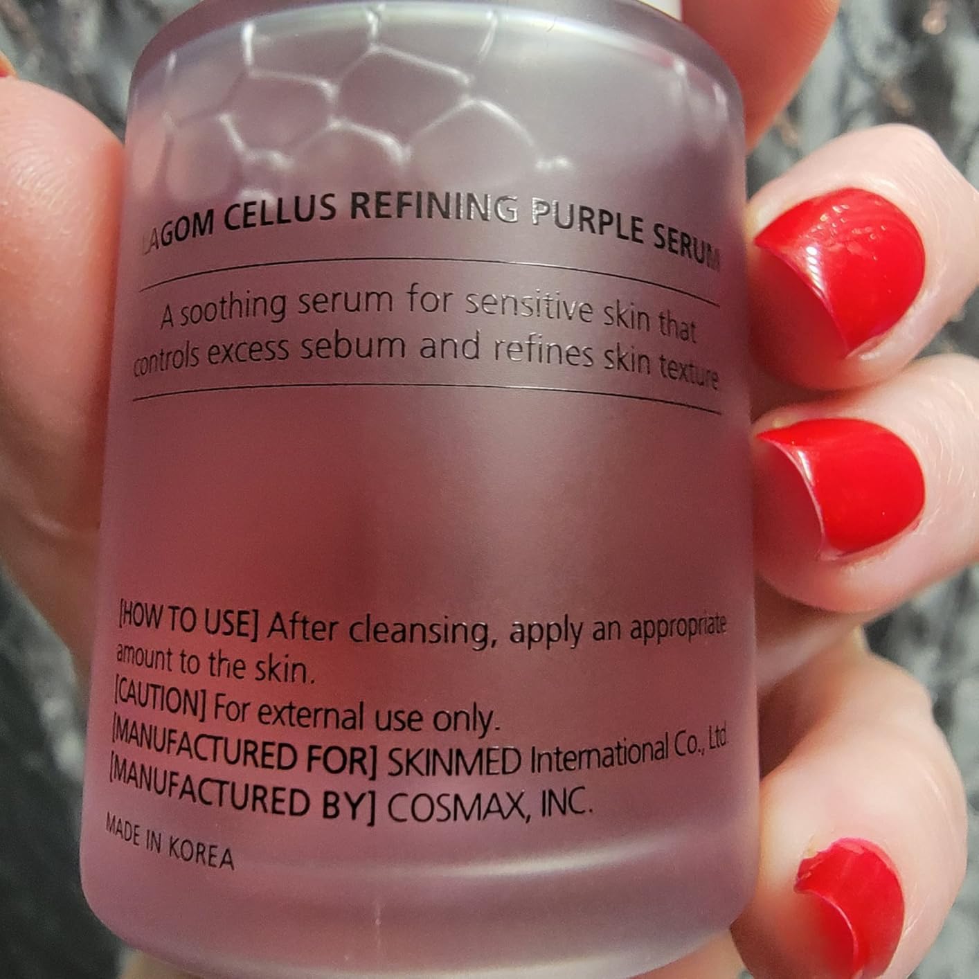 LAGOM Cellus Refining Purple Serum, 10% Azelaic Acid, Ceramide&Panthenol, Herb Extract, Sensitive skin, Redness Soothing, Spot Care, Korean Skincare 1.18 Fl Oz