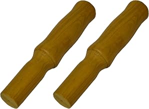 Capito Trolley Handle, Yellow, 2 Pieces, 200 x 28-31 mm | Wheelbarrow handle, for wheelbarrow