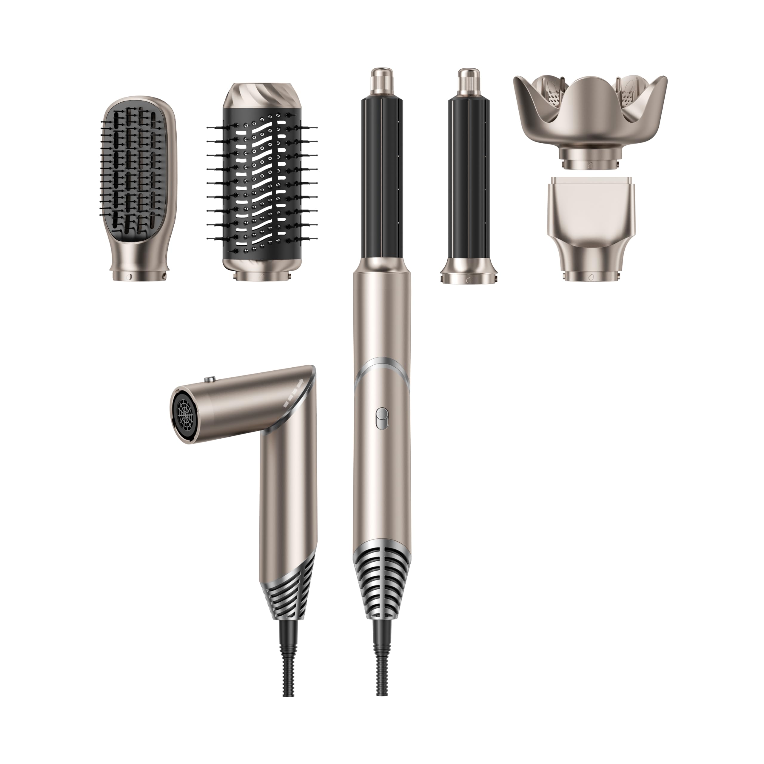 Hair Dryer Brush with Detachable Air Styler,Hot Air Brush for Women