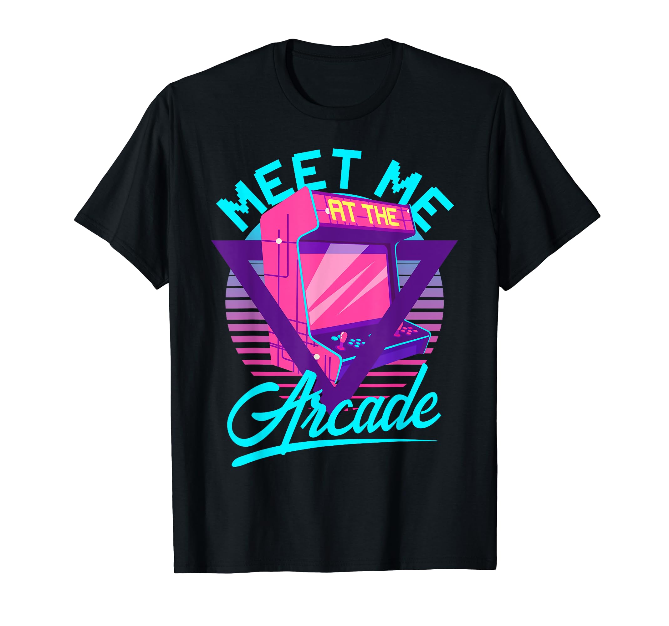 Meet Me At the Arcade Funny Gamer Vaporwave 80's Arcade T-Shirt