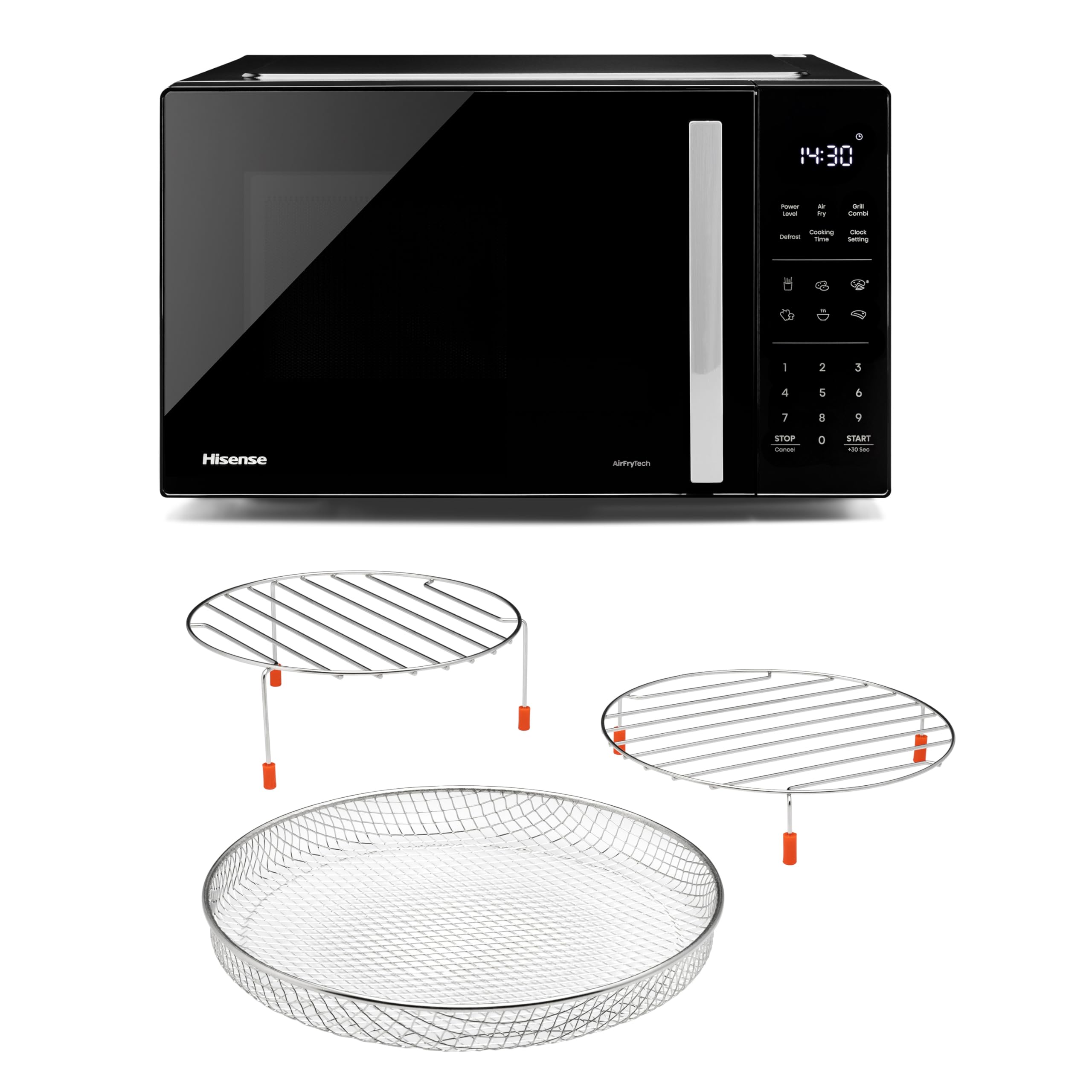 Hisense H23MOBS5HC Mikrowelle 23L 900W AirFry 4 in 1 Schwarz