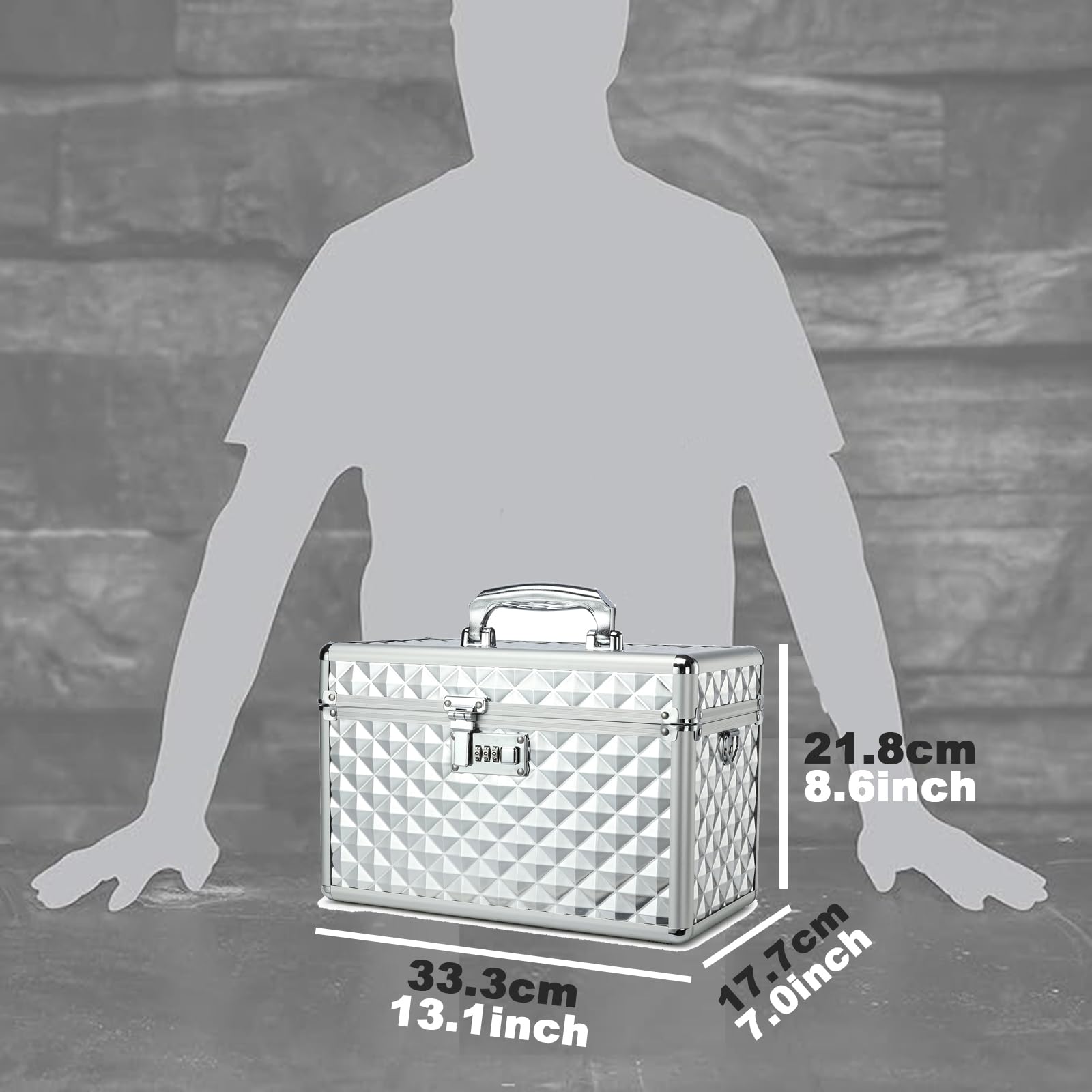 Boîte à médicaments avec combinaison – Boîte de rangement verrouillable pour médicaments – Boîte de rangement de sécurité – Organisateur médical – Boîte de verrouillage multifonction pour