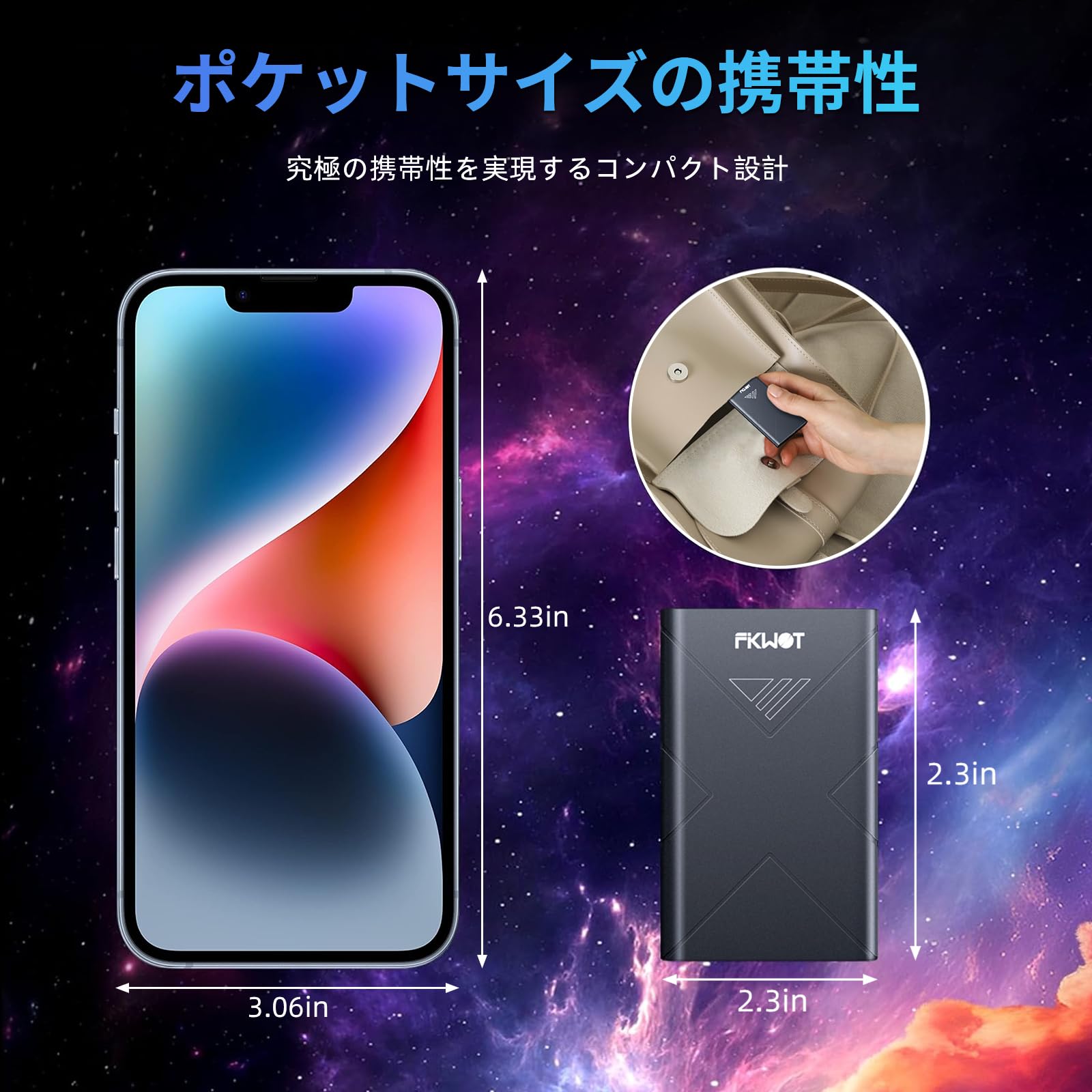 Amazon.co.jp: Fikwot FP80 2TB External SSD Portable SSD USB3.2