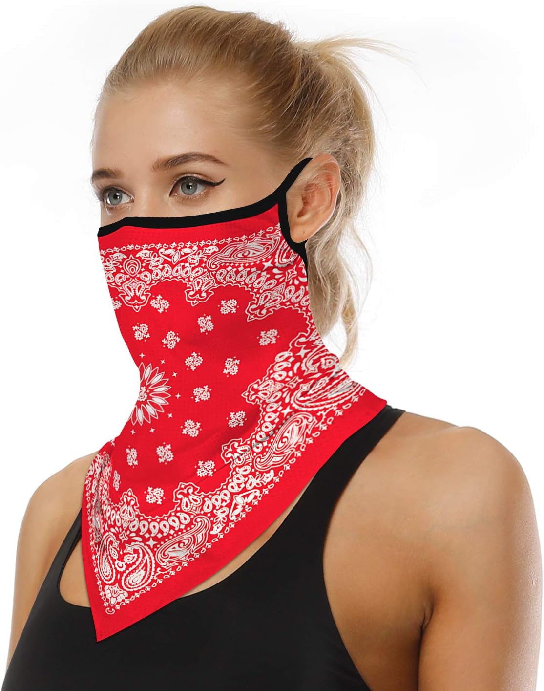 ZCBRISKEar Hangers Face Mask Seamless Bandanas Headband Scarf Neck Gaiter Sun UV Wind Protection Earhook Balaclava