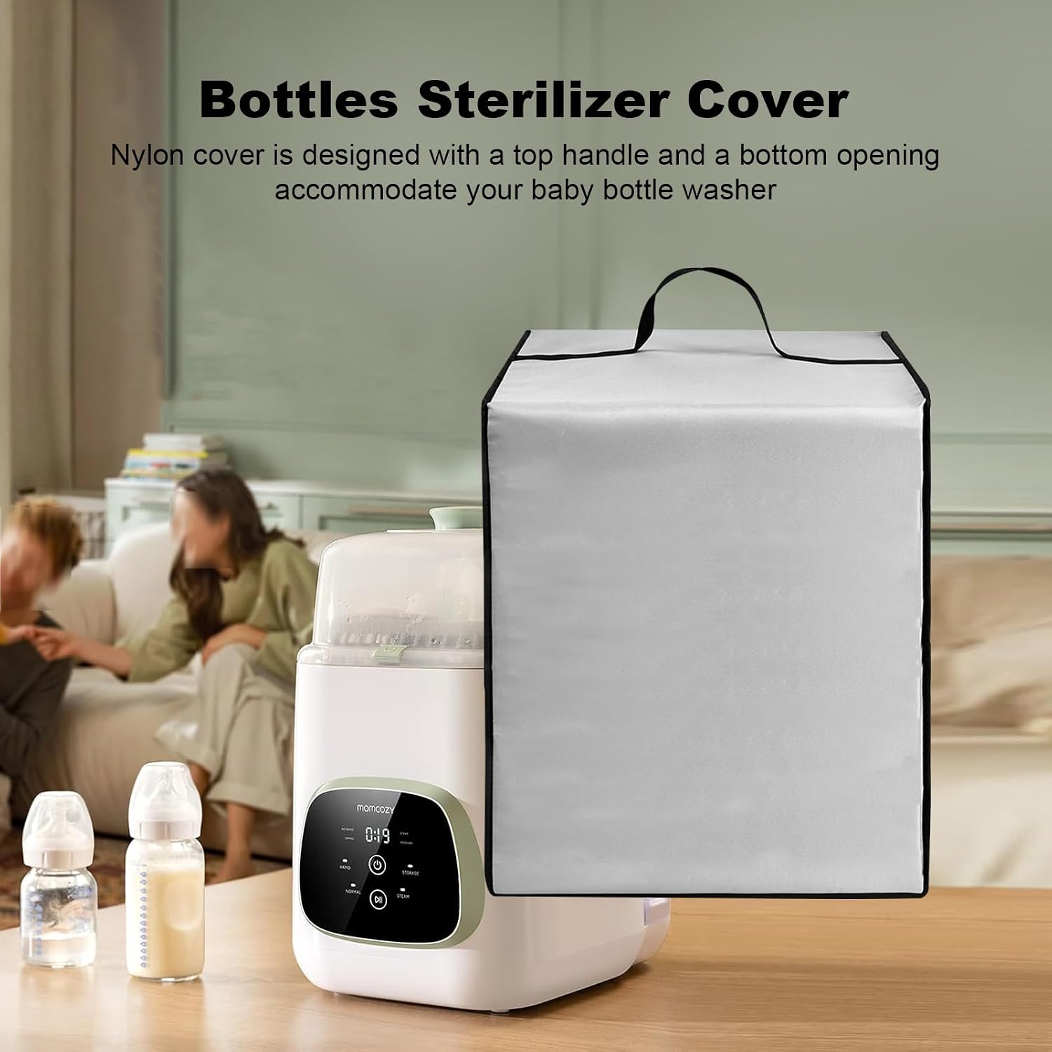 Bottles Sterilizer Dust Cover Baby Bottle Washer Lid Heavy-duty Dust-proof Nylon Protective Covers Case for Momcozy KleanPal Pro/for Grownsy EaseClean Bottle Washer, Sterilizer & Dryer Machine