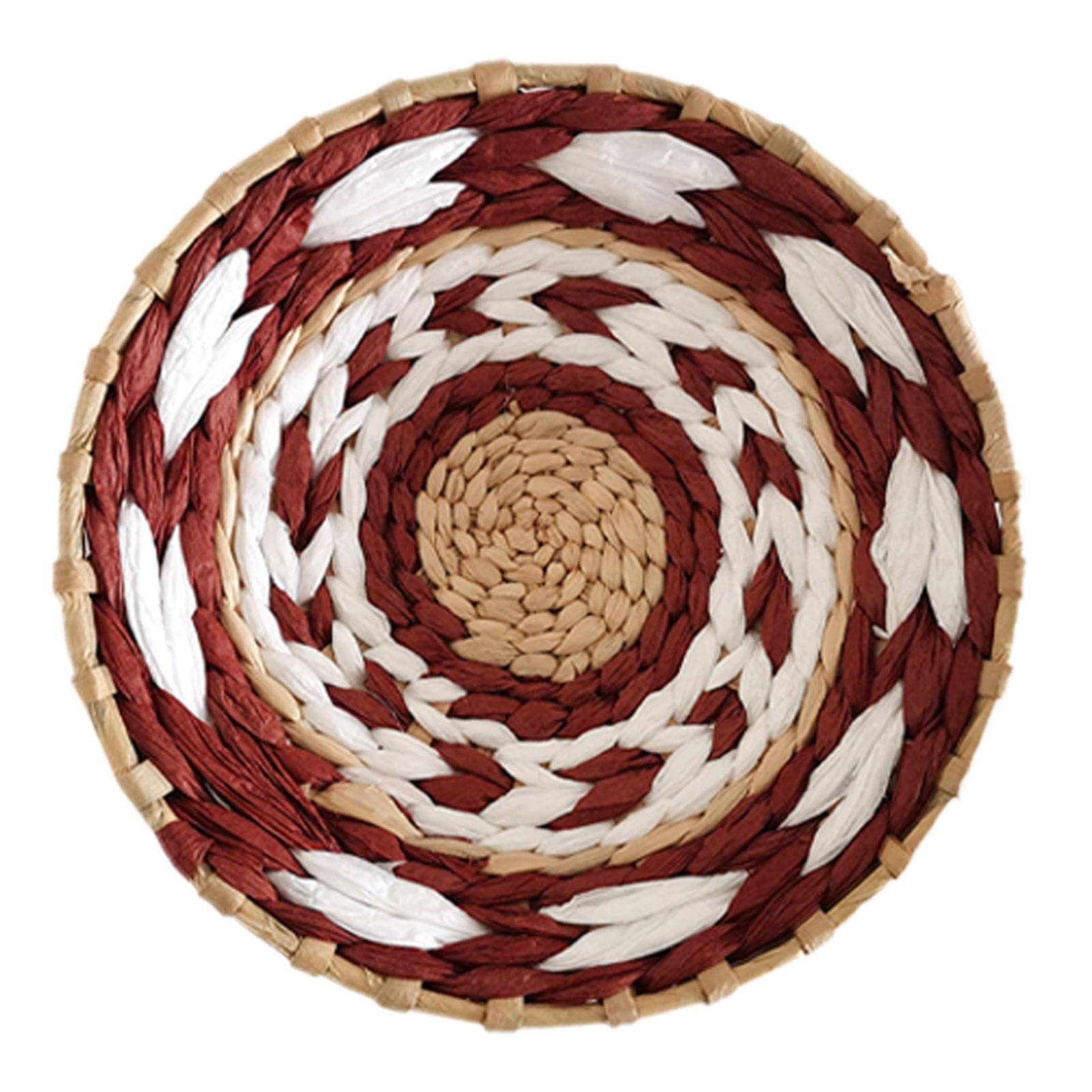 HomylWoven Decor, Hangings Durable for Foyer Guestroom Family Room, Red 20cm