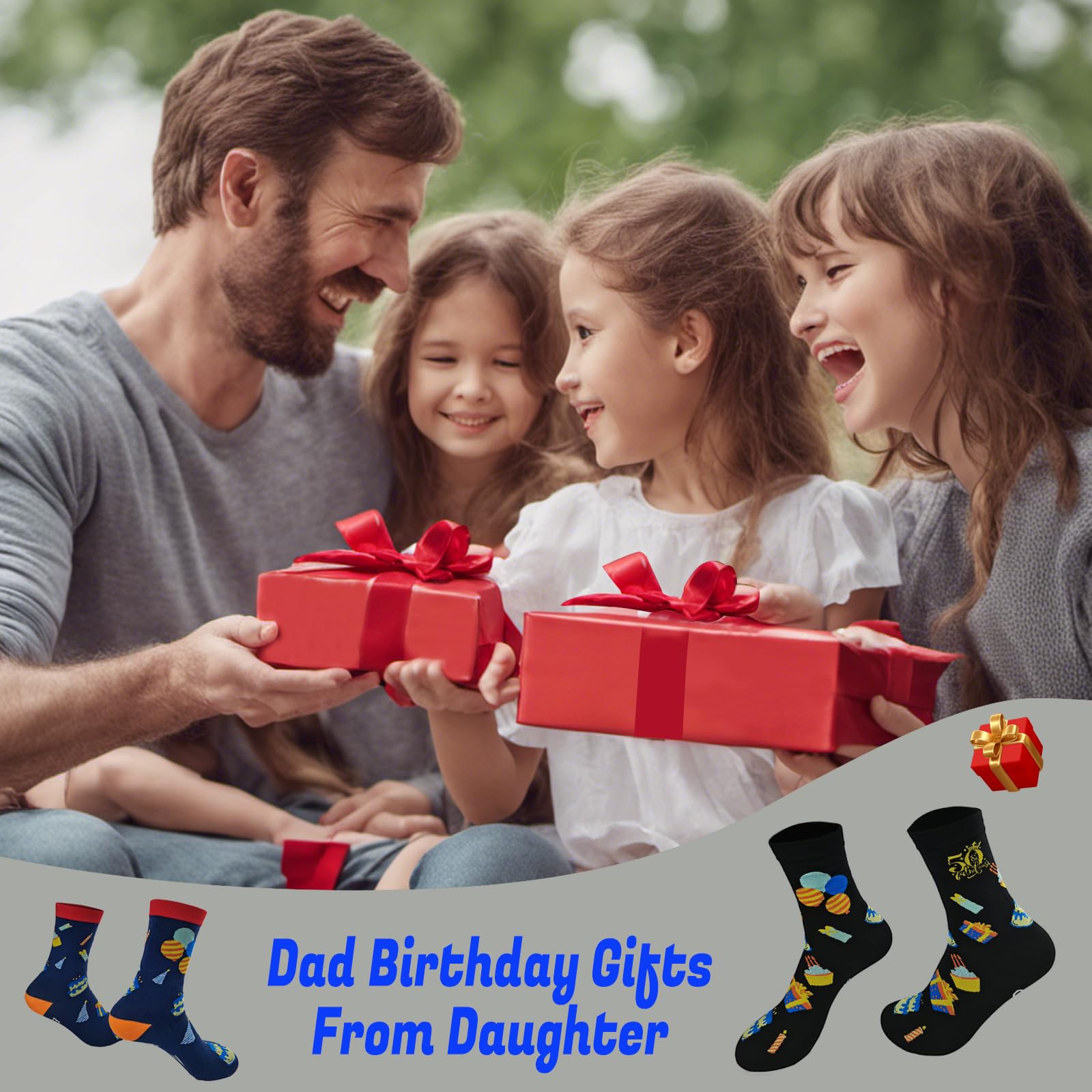 2 pares de calcetines de 70 cumpleaños para hombres y mujeres, calcetines divertidos cosidos, regalos divertidos para mamá y papá