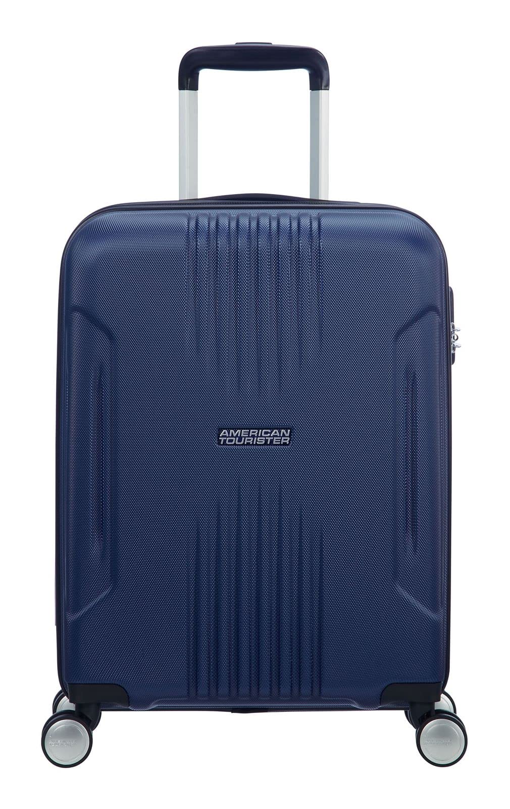 American Tourister Tracklite - Spinner Small Bagage cabine, 55 cm, 34 liters, Bleu (Dark Navy) Bleu (Dark Navy...
