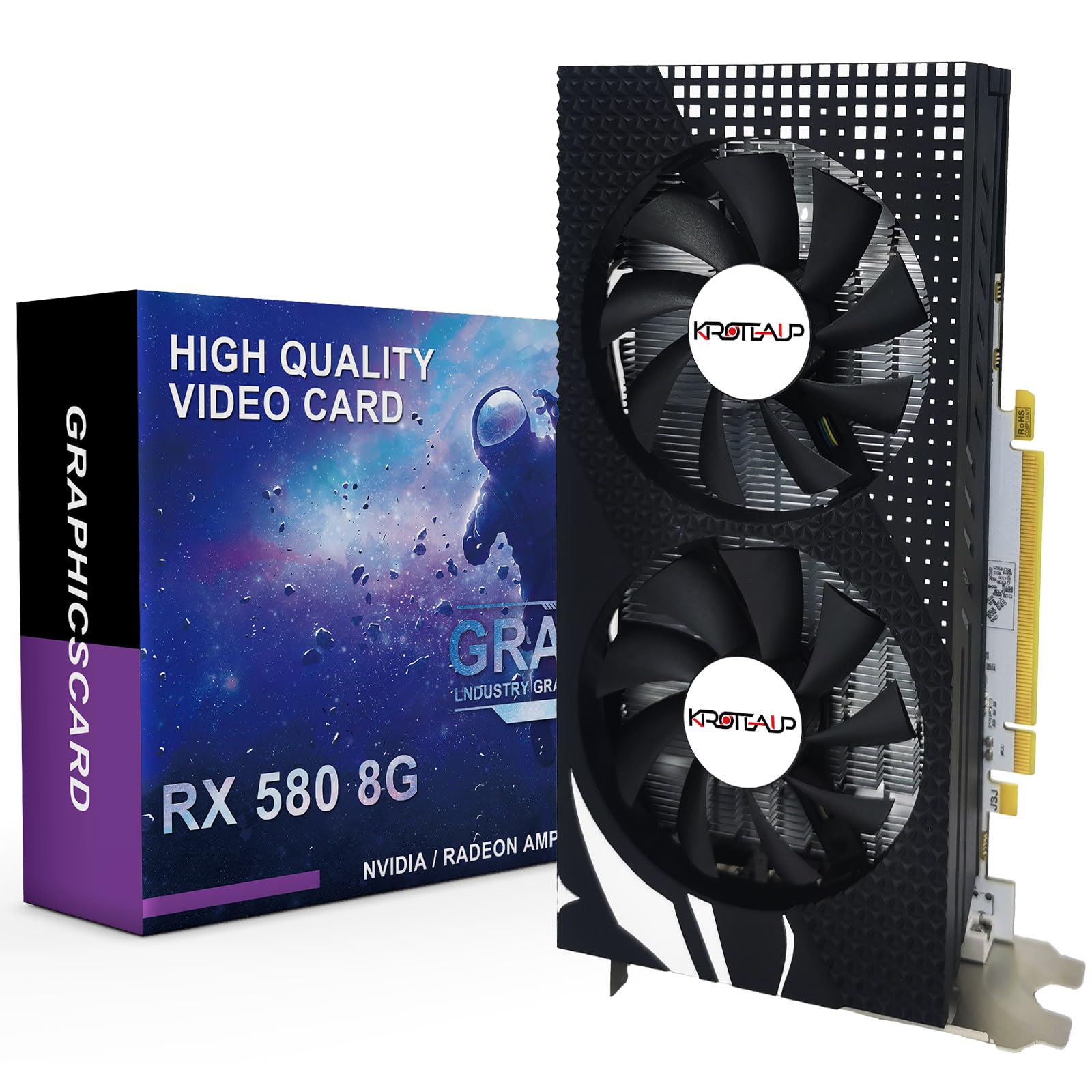 Amazon.com: Kroteaup RX 580 Graphics Card, 2048SP, Real 8GB, GDDR5