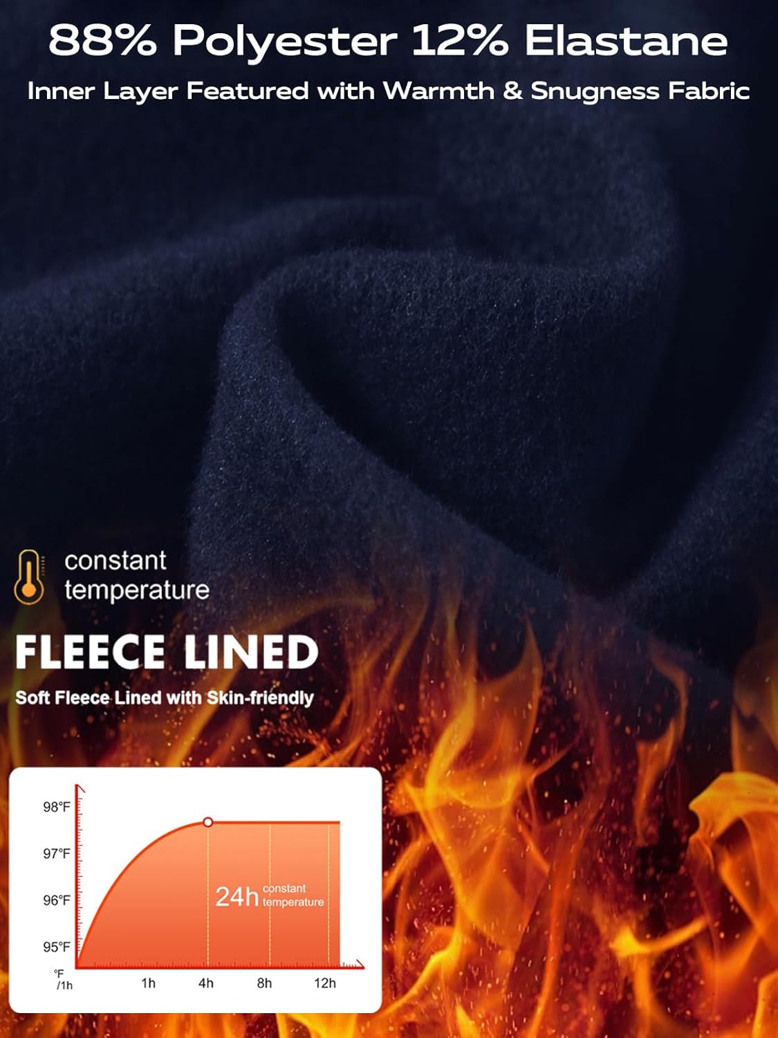 DEVOROPA Youth Boys' Compression Leggings Sports Tights Fleece Lined Thermal Base Layer Pants - Image 5