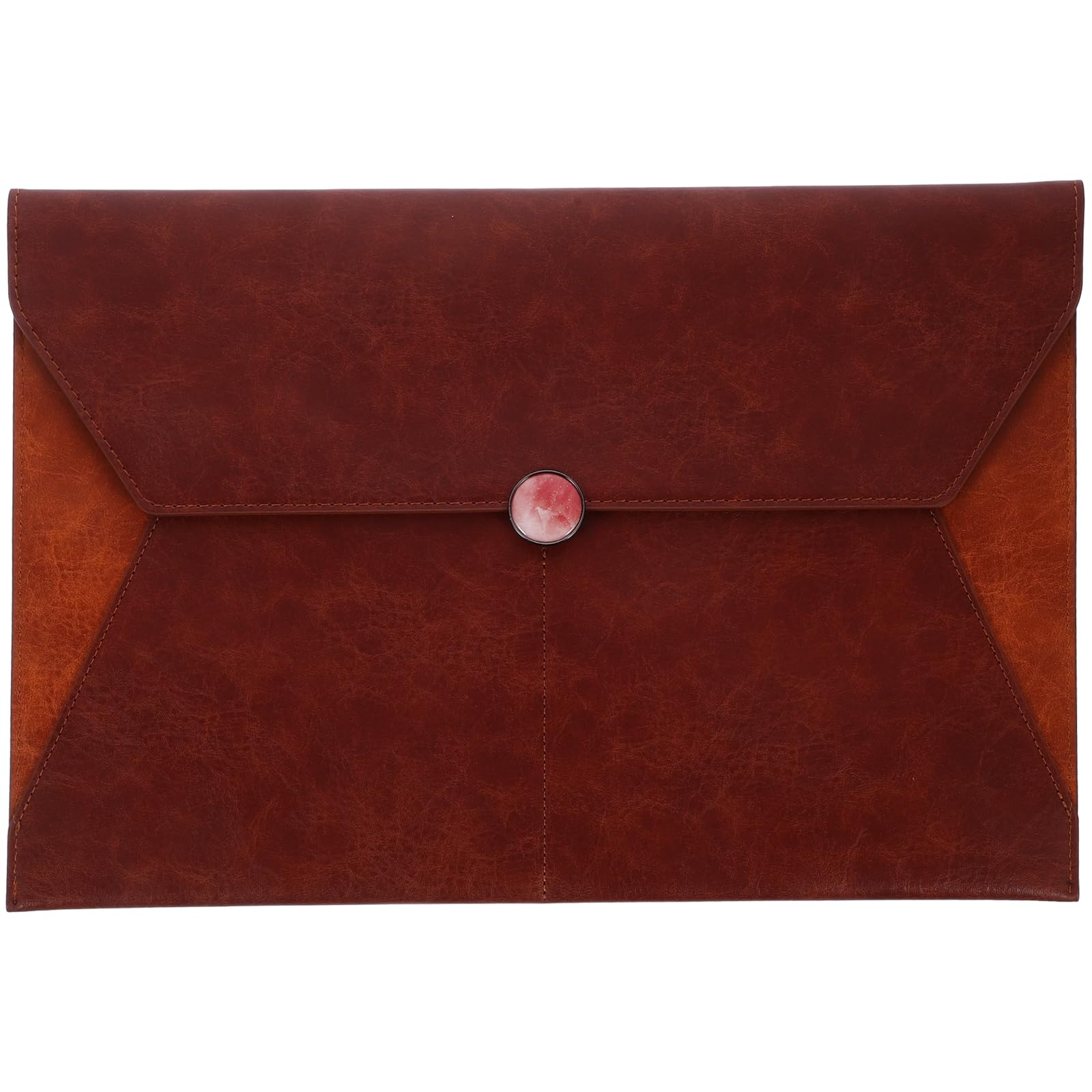 A4 Bolsa de Archivos de Oxford Marrón, Resistente y Práctica