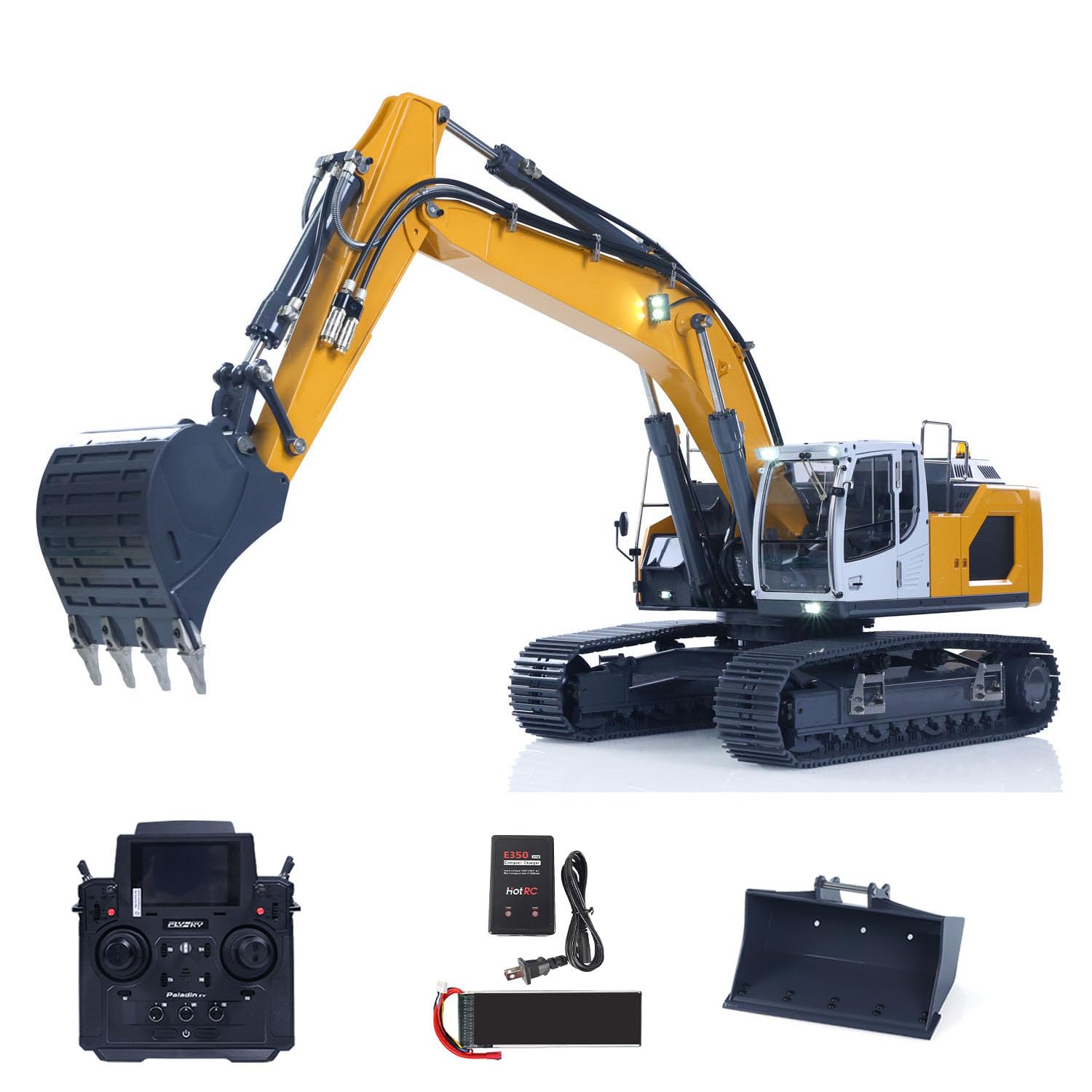 Escavatore idraulico 1:14 RC per 945 telecomando 5CH che inverte la valvola