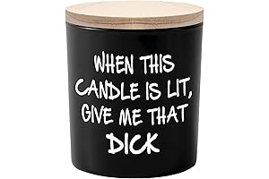 Dick Candles - Sandalwood Scented Soy Candle for a Unique and Humorous Gift