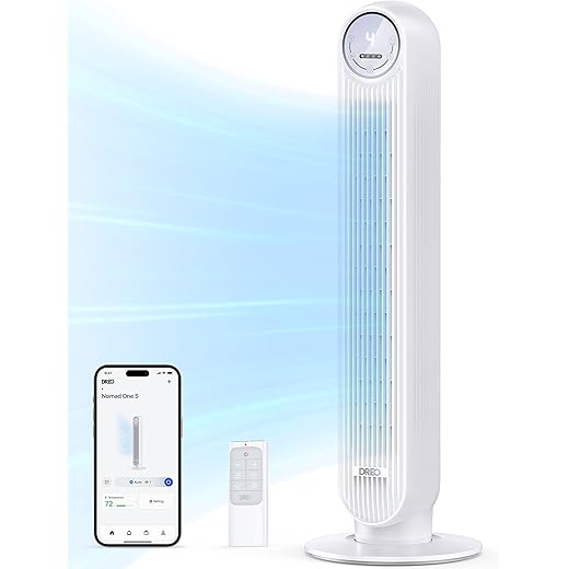 Dreo Smart Tower Fan with WiFi Function Quiet Fan with Voice