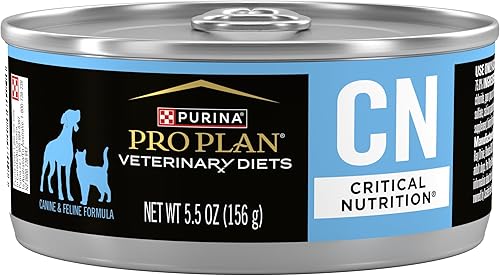 Purina Pro Plan Veterinary Diets CN Critical Nutrition - Alimento húmedo para perros y gatos de fórmula canina y felina (paquete de 24) latas de 5.5