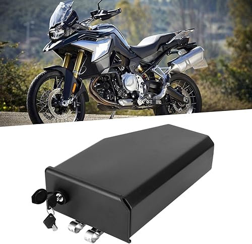 Miniatura 3 de Aramox Caja de herramientas de motocicleta, caja de herramientas lateral izquierda, accesorio de motocicleta negro apto para