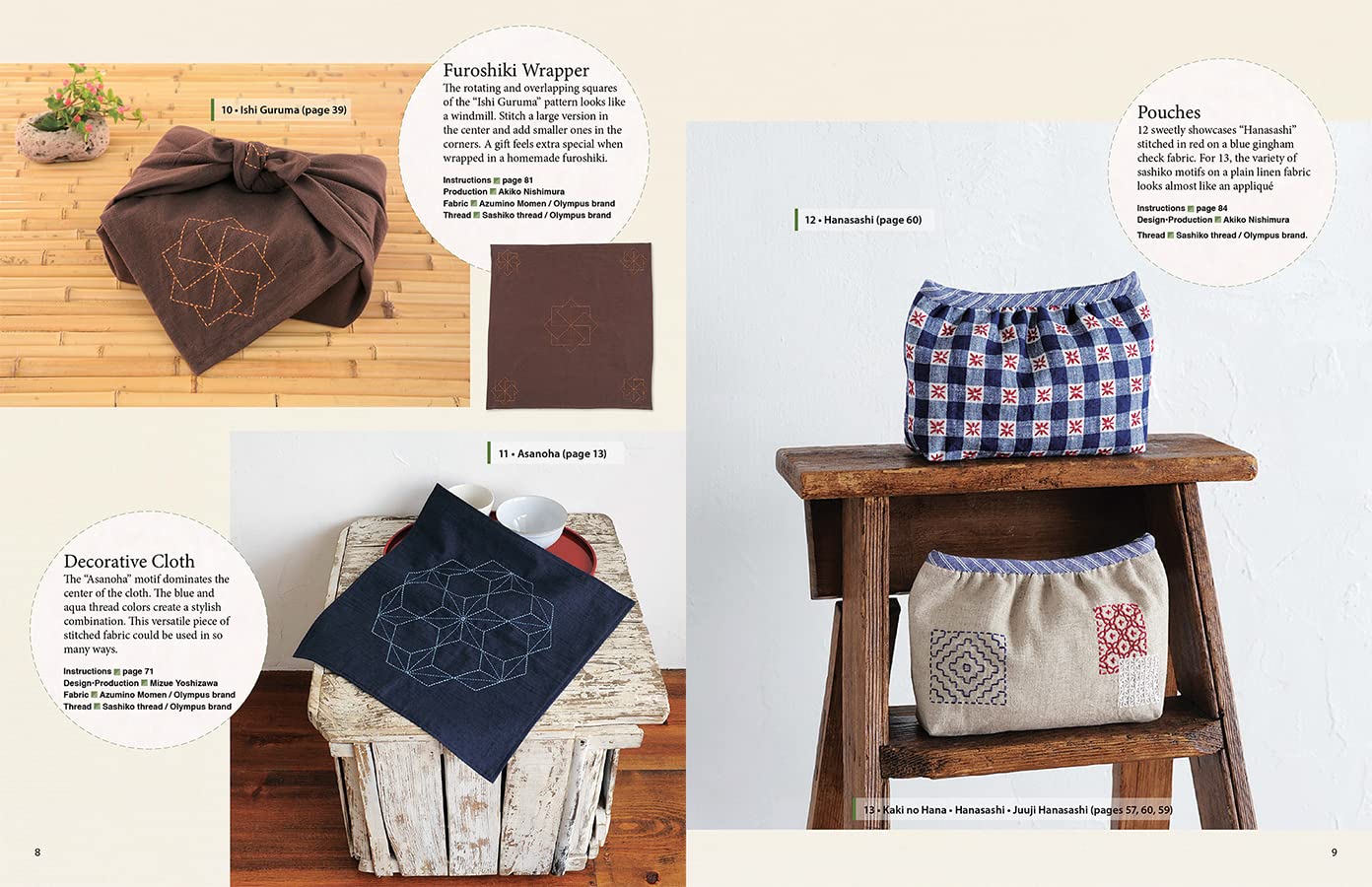 Essential Sashiko: 92 of the Most Popular Patterns (With 11 Projects and Actual Size Templates)