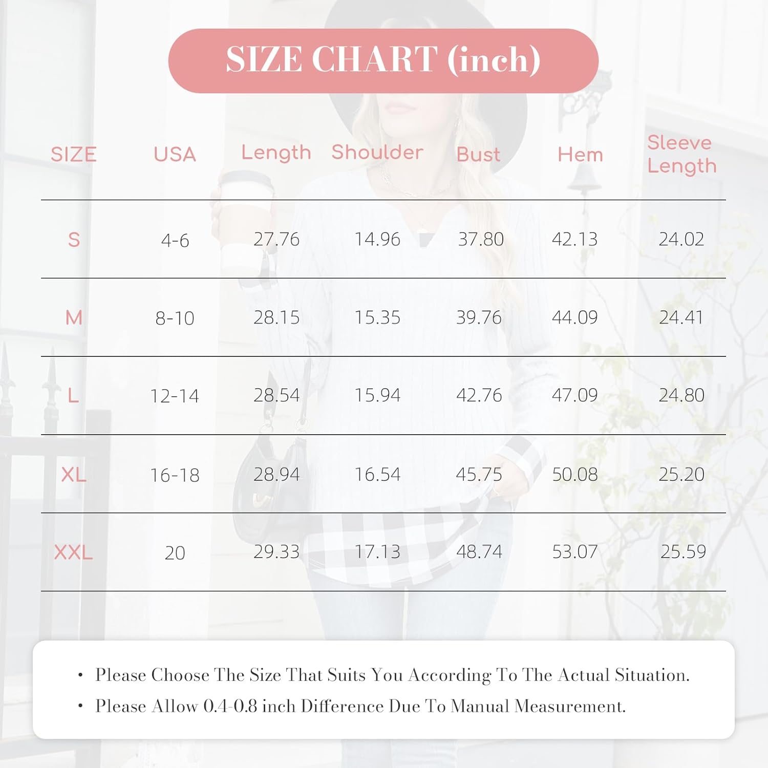 Long Sleeve Shirts for Women Dressy Casual Business Tunic Tops Lightweight Sweaters Blouses Fall Plaid Fake Two Pieces - Image 6