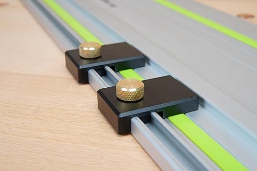 Miniatura 5 de ToolCurve Topes de límite de riel guía compatibles con rieles Festool - Juego de 2