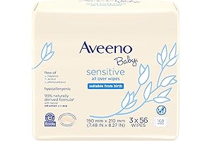 Aveeno Baby Sensitive All Over Wipes with Aloe & Natural Oat Extract