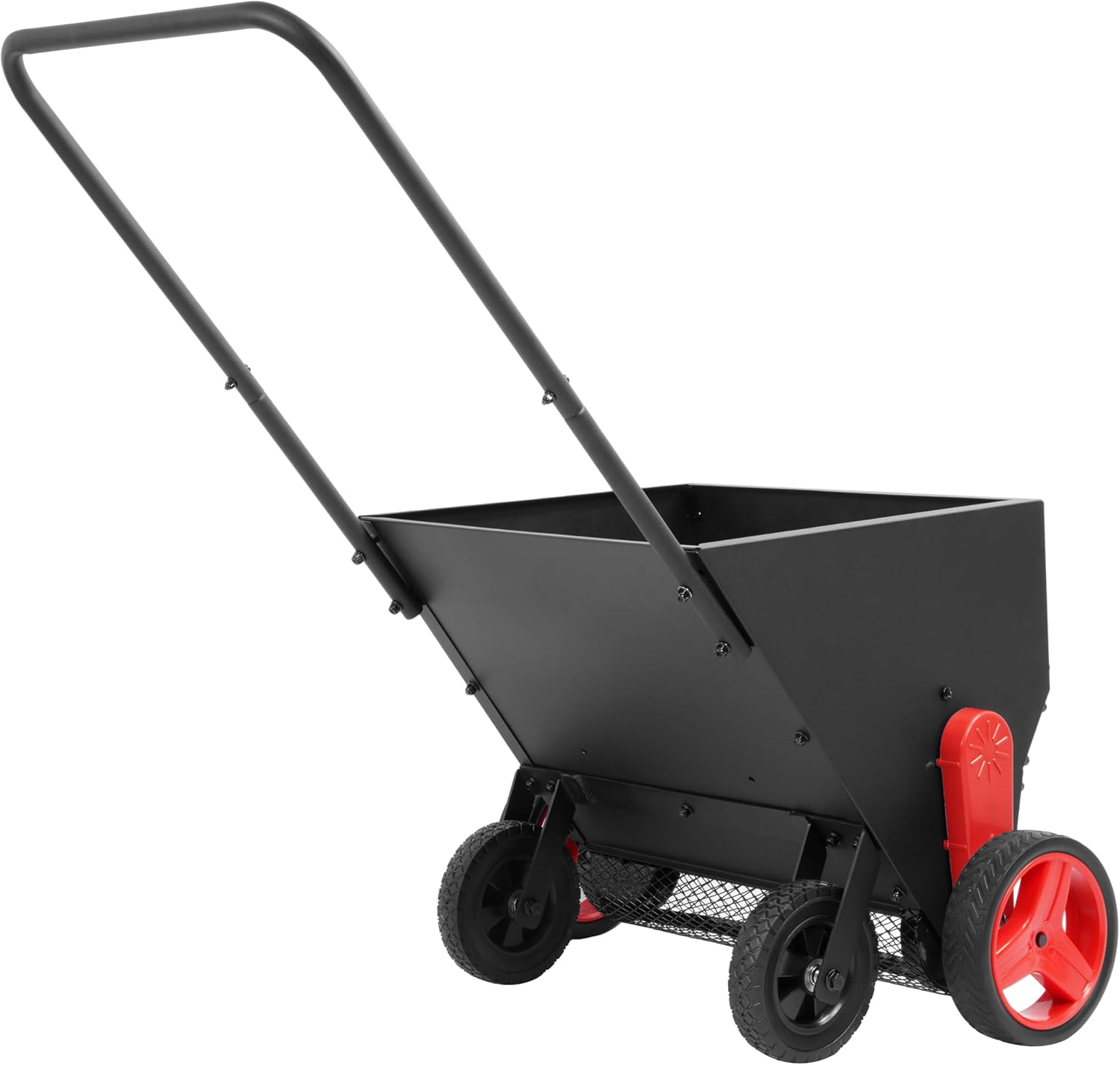 ALMULOO Compost Spreader Lawn Drop Spreader, Topdresser, Garden Tool Cart photo 4