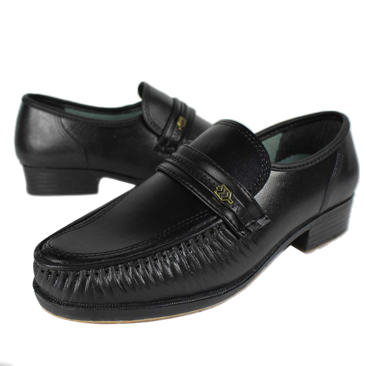 Erwachsene Kinder Tanzschuhe aus Leder für Michael Jackson Space Sliding Step Lederschuhe mit Socke, Schwarz - Schwarz - Größe: 40 2/3 EU