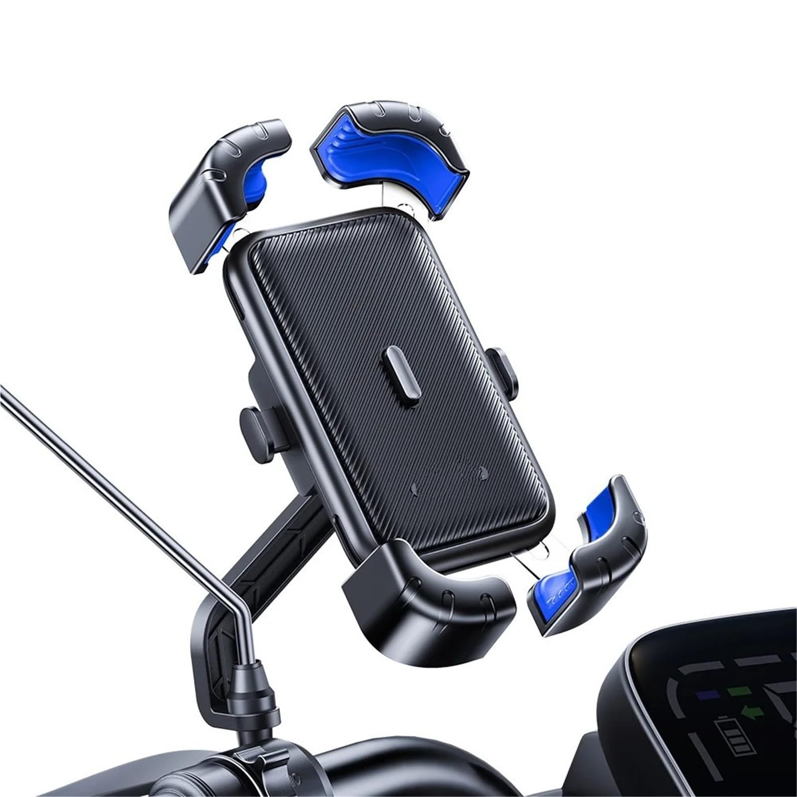 Supporto Porta Smartphone Supporto Per Telefono Da Bici Con Vista A 360° Supporto Universale Per Telefono Da Bicicletta Per Telefoni Cellulari Da 4,7-7,2(S2 Blue)