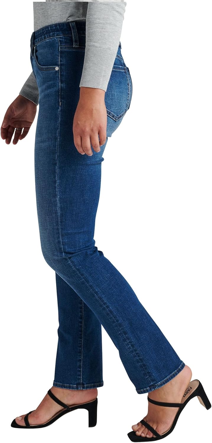 Jag Jeans Womens Petite Ruby Mid Rise Straight Leg Jeans - Image 2
